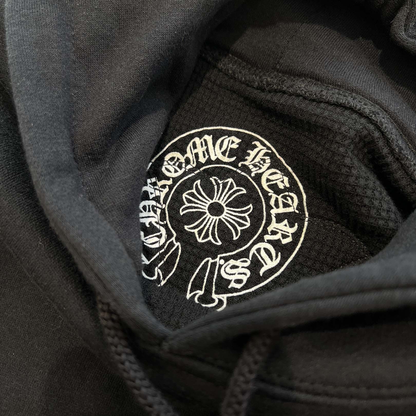 CHROME HEARTS × BIGBANG CH BIGBANG HD PLVR Size S クロムハーツ × ビッグバン レザーパッチプルオーバーフーディ サイズS