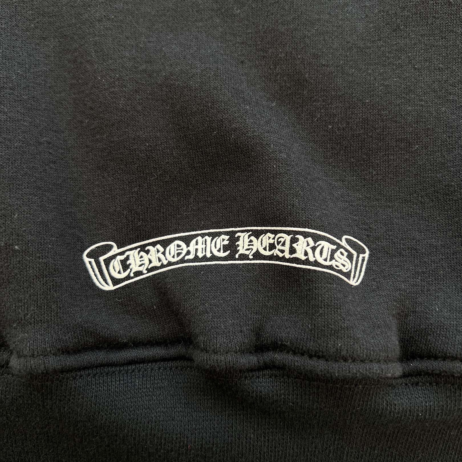 CHROME HEARTS × BIGBANG CH BIGBANG HD PLVR Size S クロムハーツ × ビッグバン レザーパッチプルオーバーフーディ サイズS