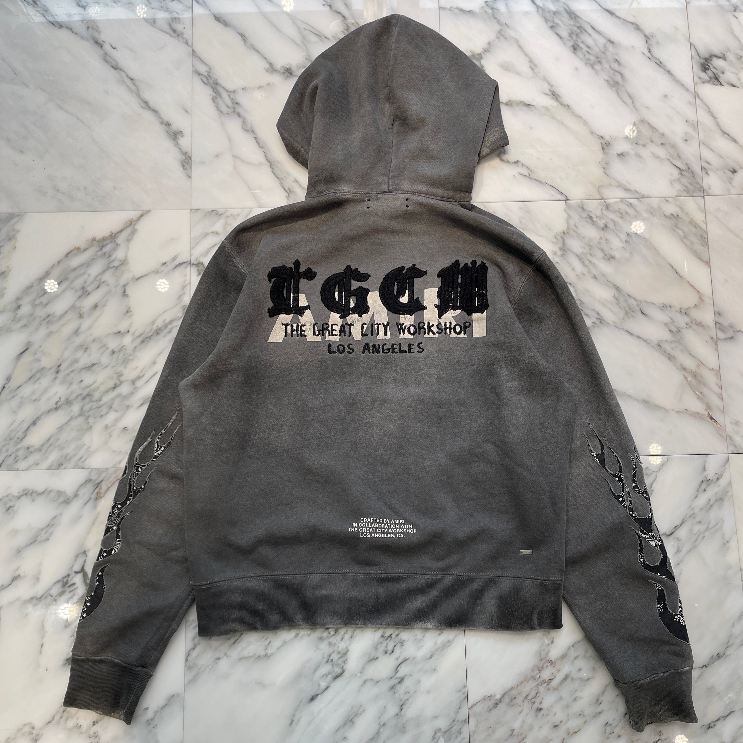 AMIRI × The Great City Workshop 2022SS T.G.C.W. Flames Pullover Hoodie Size S アミリ × ザグレイトシティワークショップ T.G.C.W. フレイムス プルオーバーフーディー サイズS