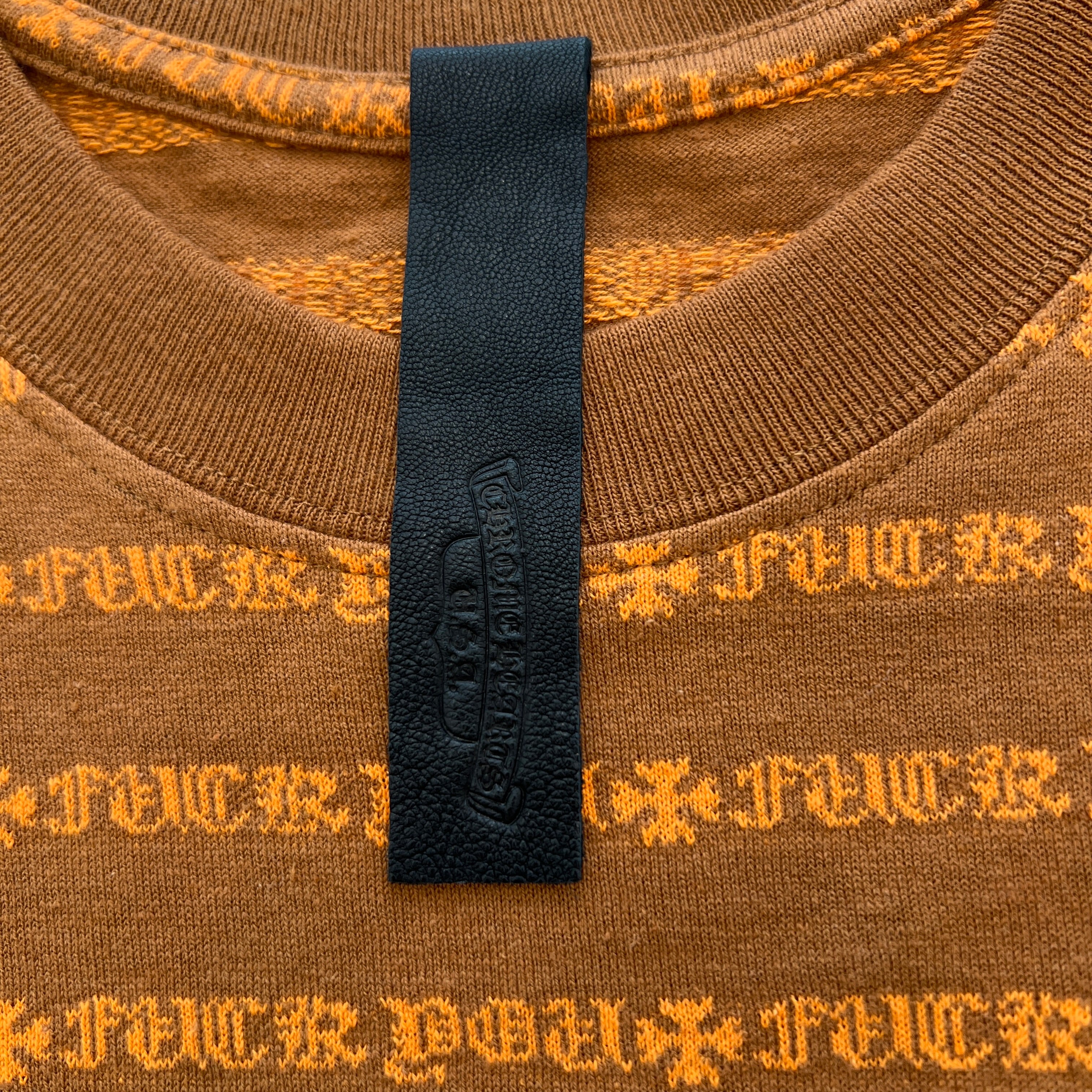 CHROME HEARTS × MATTY BOY Y NOT Chomper Embroidery Stripe Polo Tee Size L クロムハーツ × マッティボーイ チョンパー刺繍 ストライプ ポロシャツ サイズL