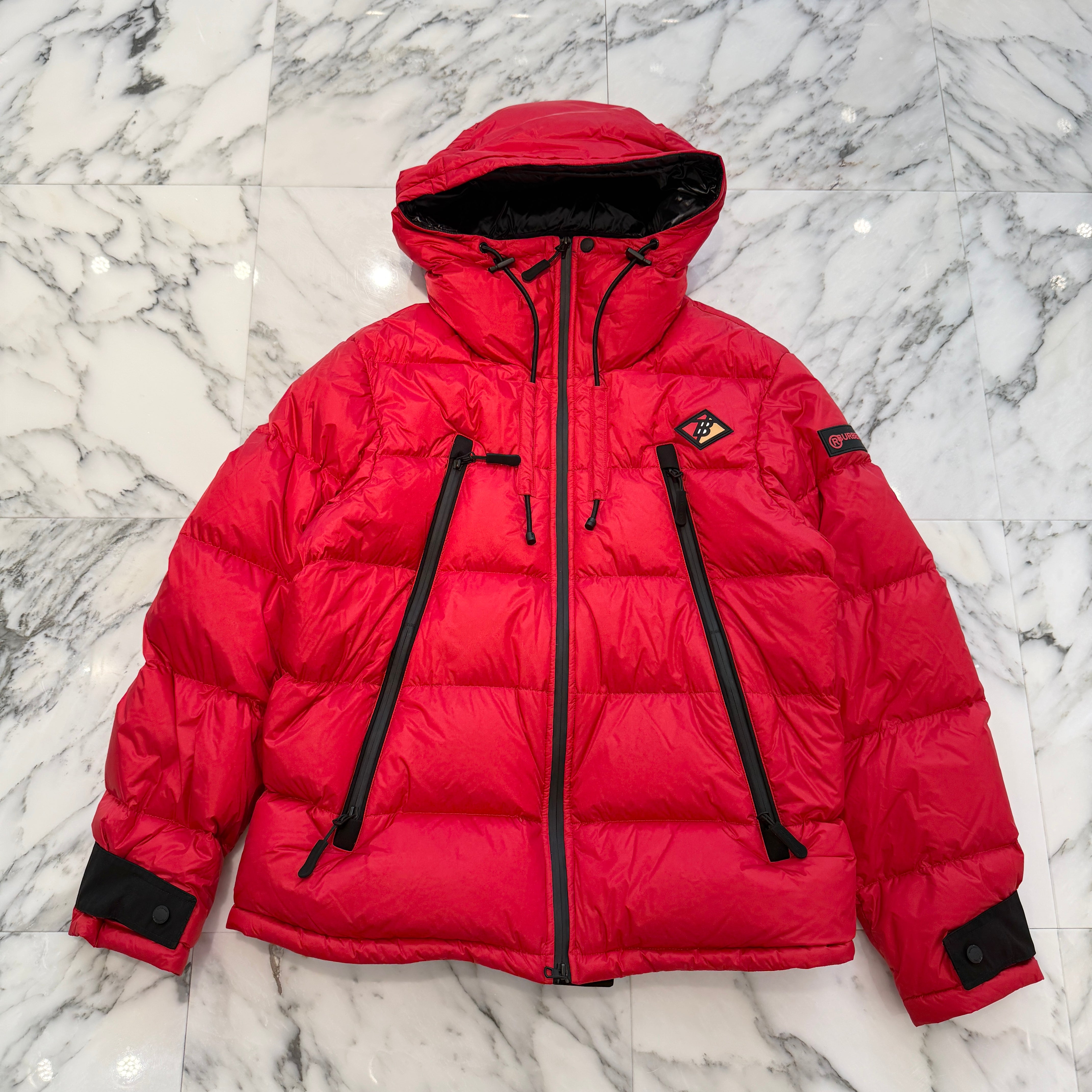BURBERRY Rubber Logo Patch Down Jacket 8021685 69F Size L バーバリー ラバーロゴパッチ ダウンジャケット サイズL