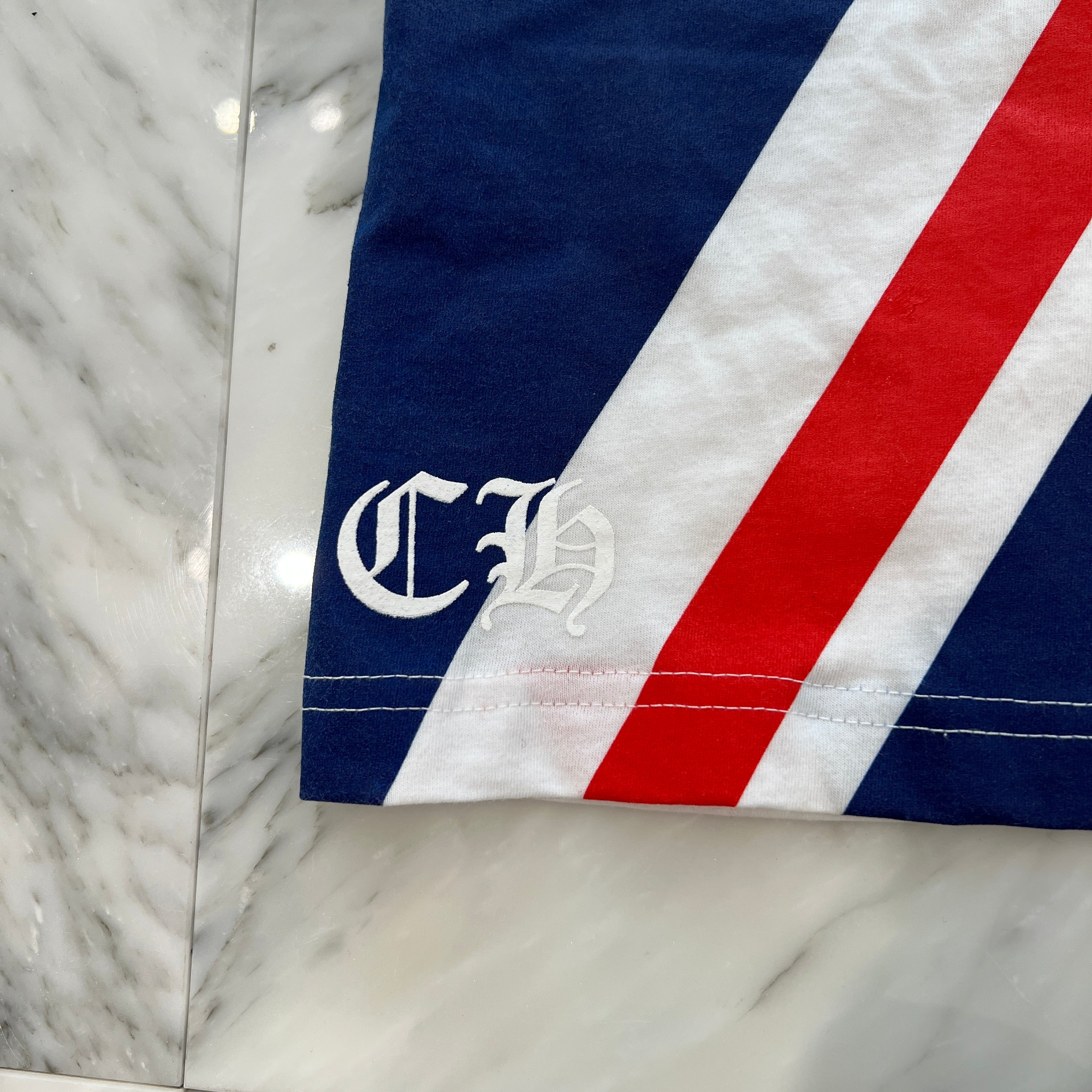 CHROME HEARTS Union Jack Neck Logo Tee Size XL クロムハーツ ユニオンジャック ネックロゴ Tシャツ サイズXL