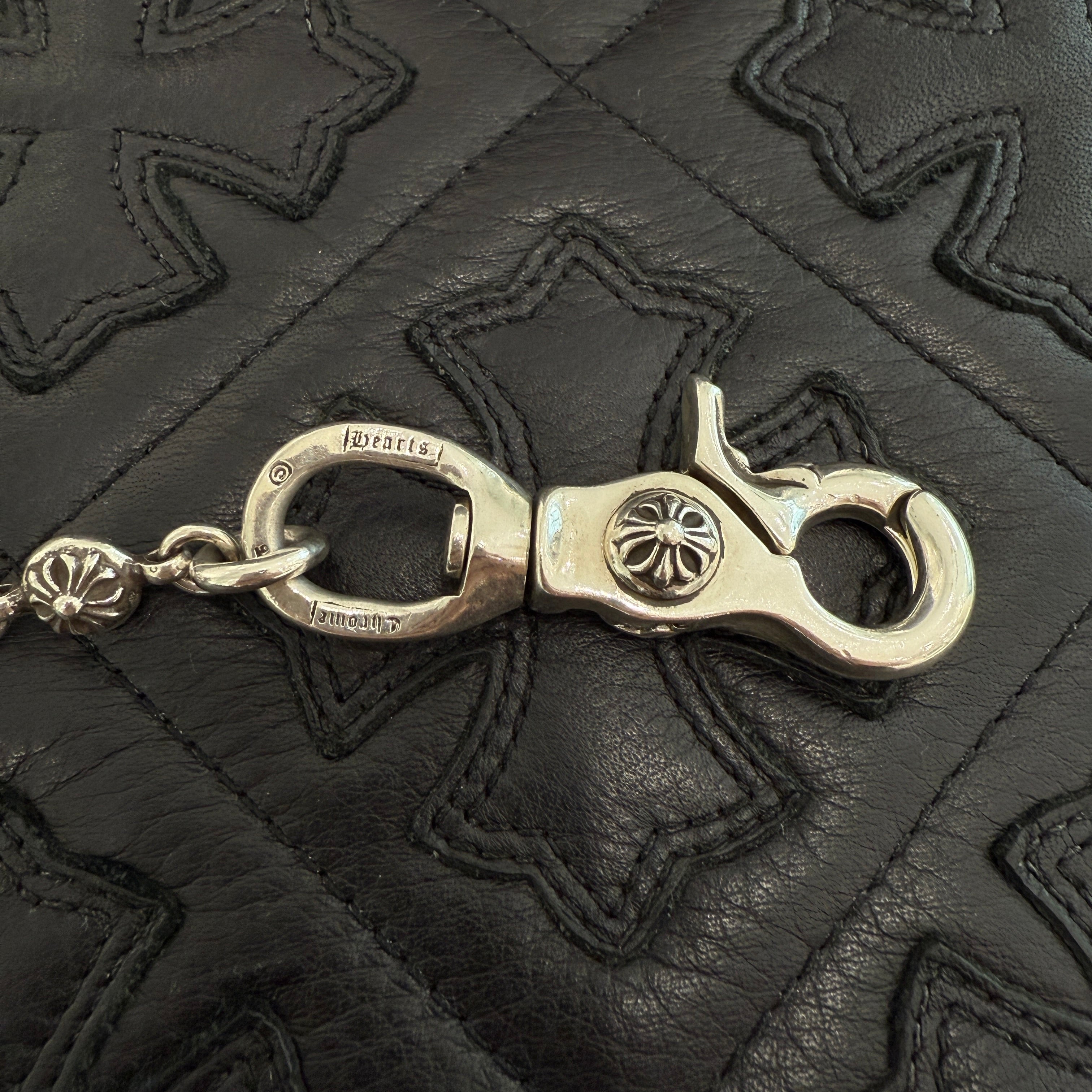 CHROME HEARTS 1 SHORT CLIP Cross Ball Wallet Chain クロムハーツ 1ショート クリップ クロスボール ウォレットチェーン