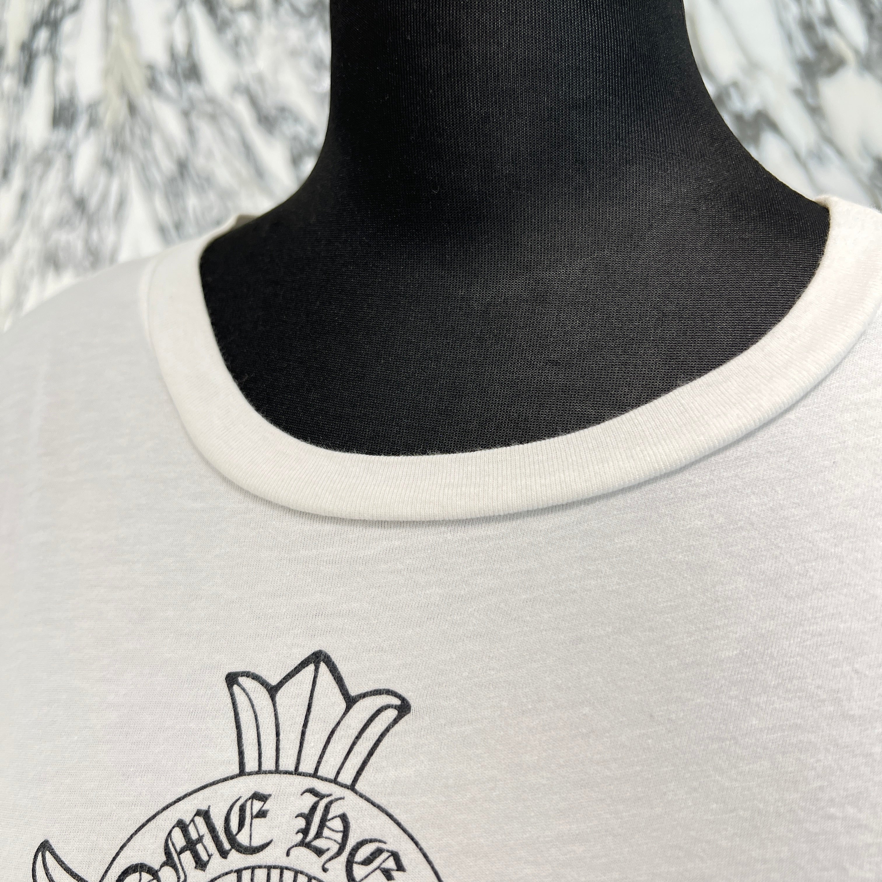 CHROME HEARTS Horseshoe Cross Ladies Tee Size XS クロムハーツ ホースシュークロス プリント レディースTシャツ サイズXS