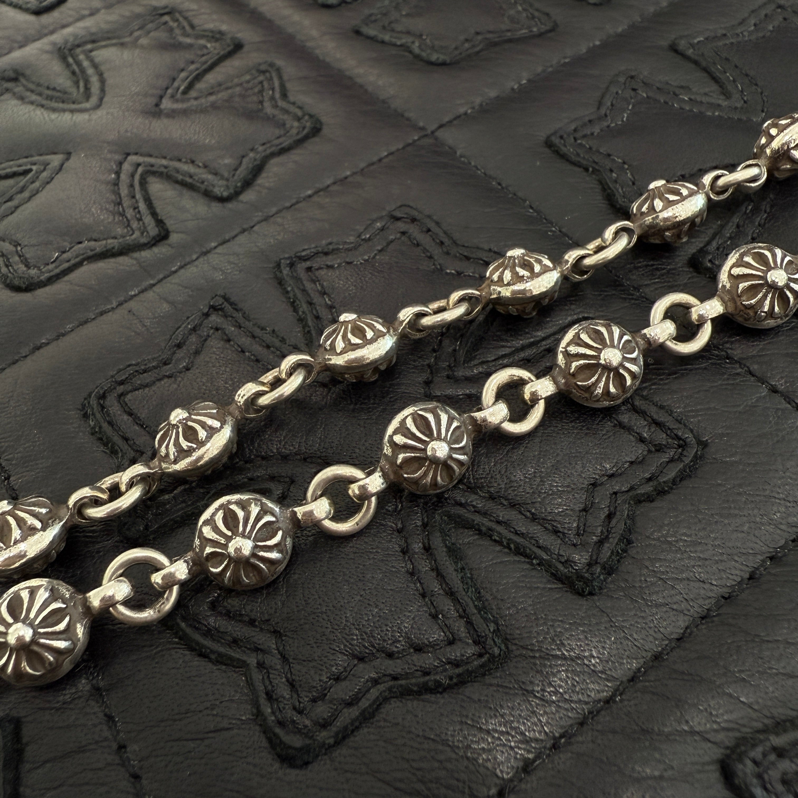 CHROME HEARTS 1 SHORT CLIP Cross Ball Wallet Chain クロムハーツ 1ショート クリップ クロスボール ウォレットチェーン