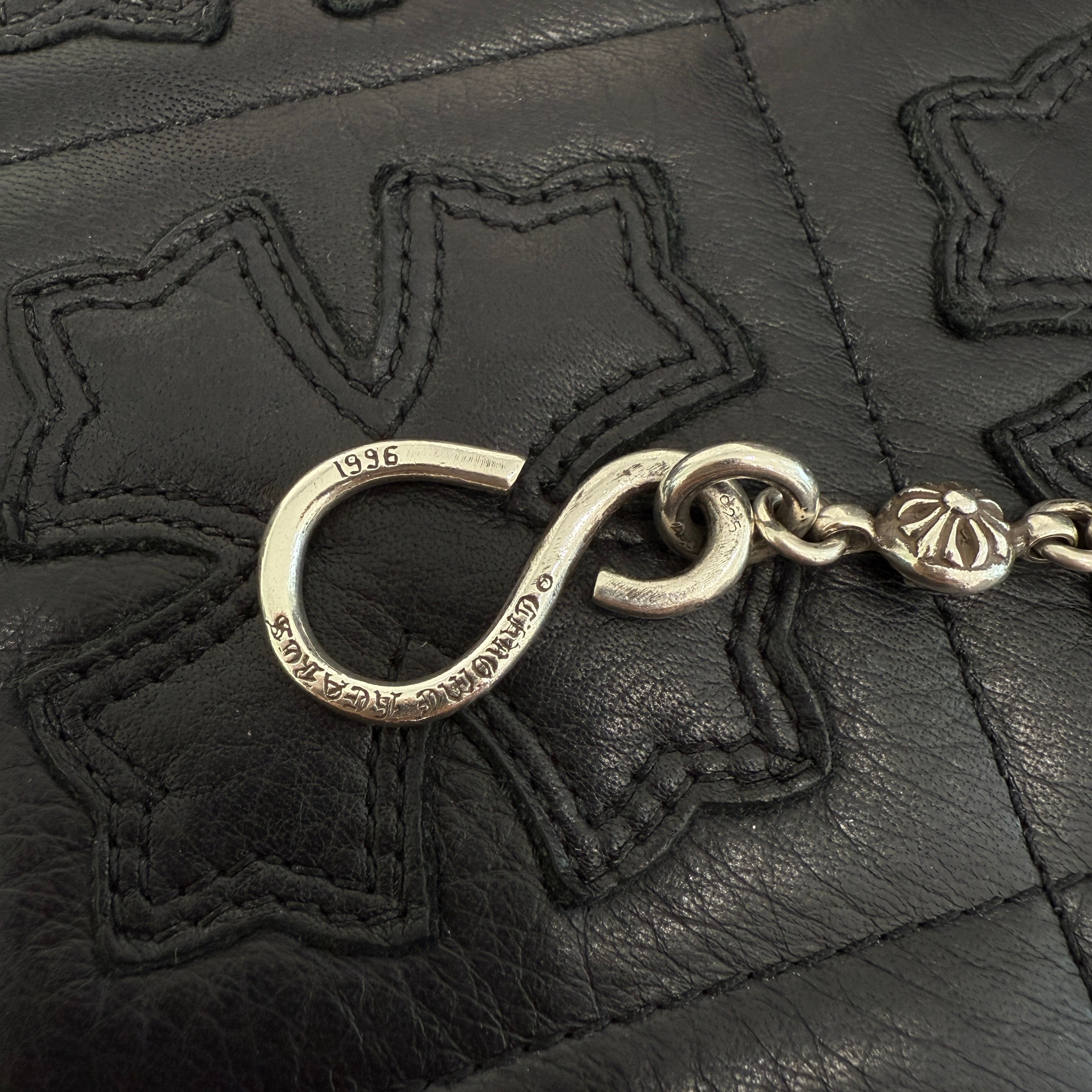 CHROME HEARTS 1 SHORT CLIP Cross Ball Wallet Chain クロムハーツ 1ショート クリップ クロスボール ウォレットチェーン