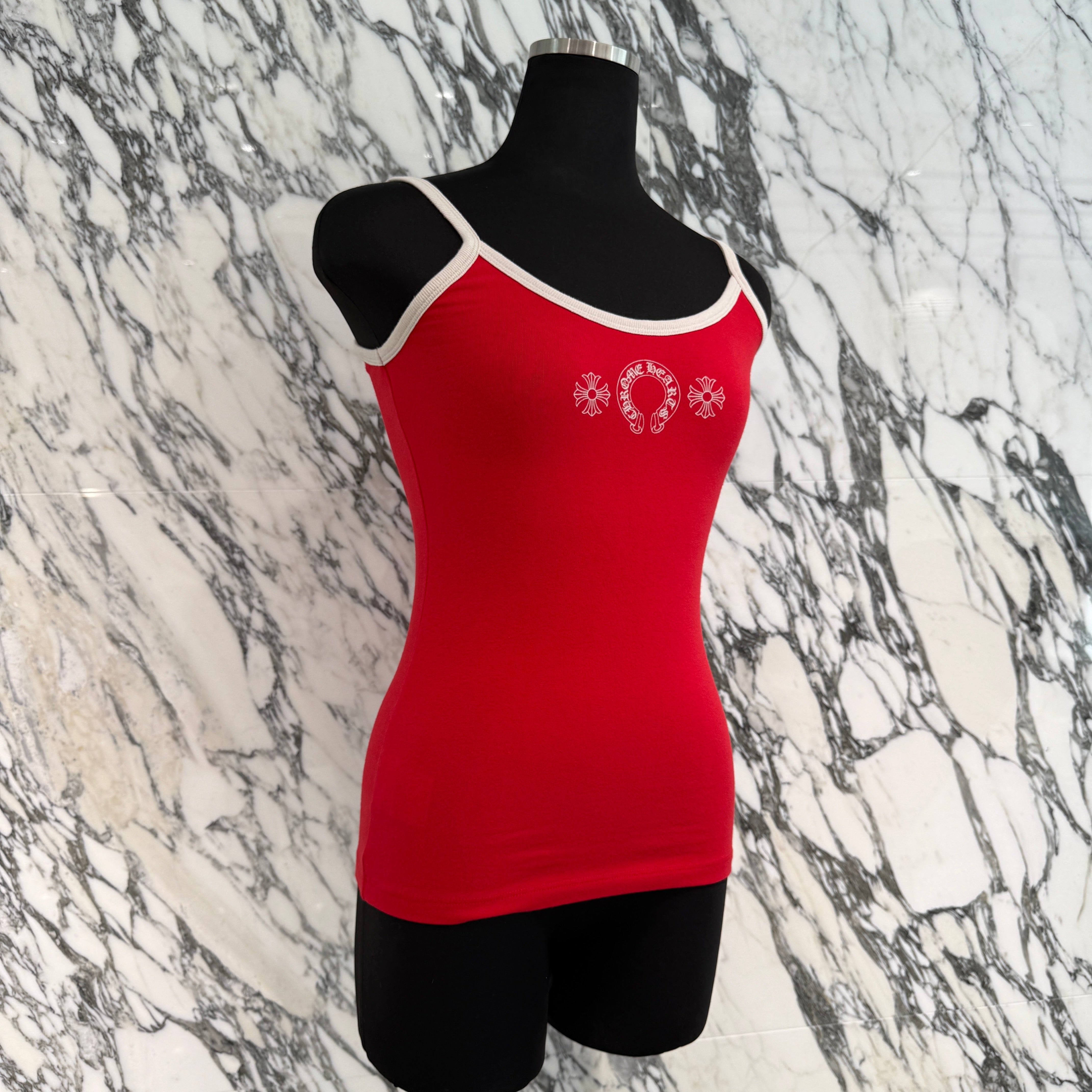 CHROME HEARTS Horseshoe Short Camisole Top Size M クロムハーツ ホースシュー ショート キャミソールトップ サイズM