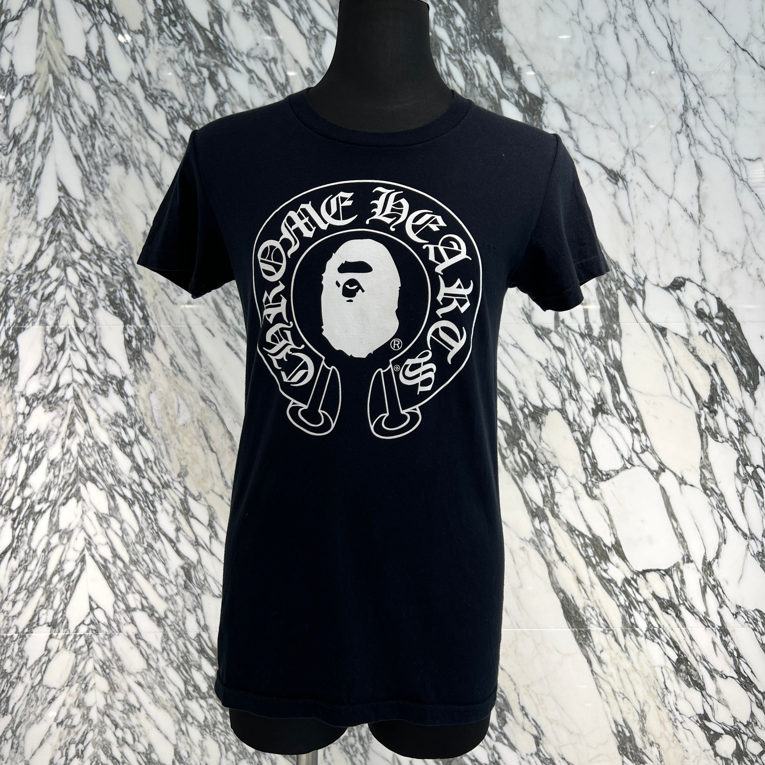 必見！Chrome heartsとApe BABY MILO T BAPE × Chrome Hearts baby milo T-shirt a bathing ape ⁡ Size
