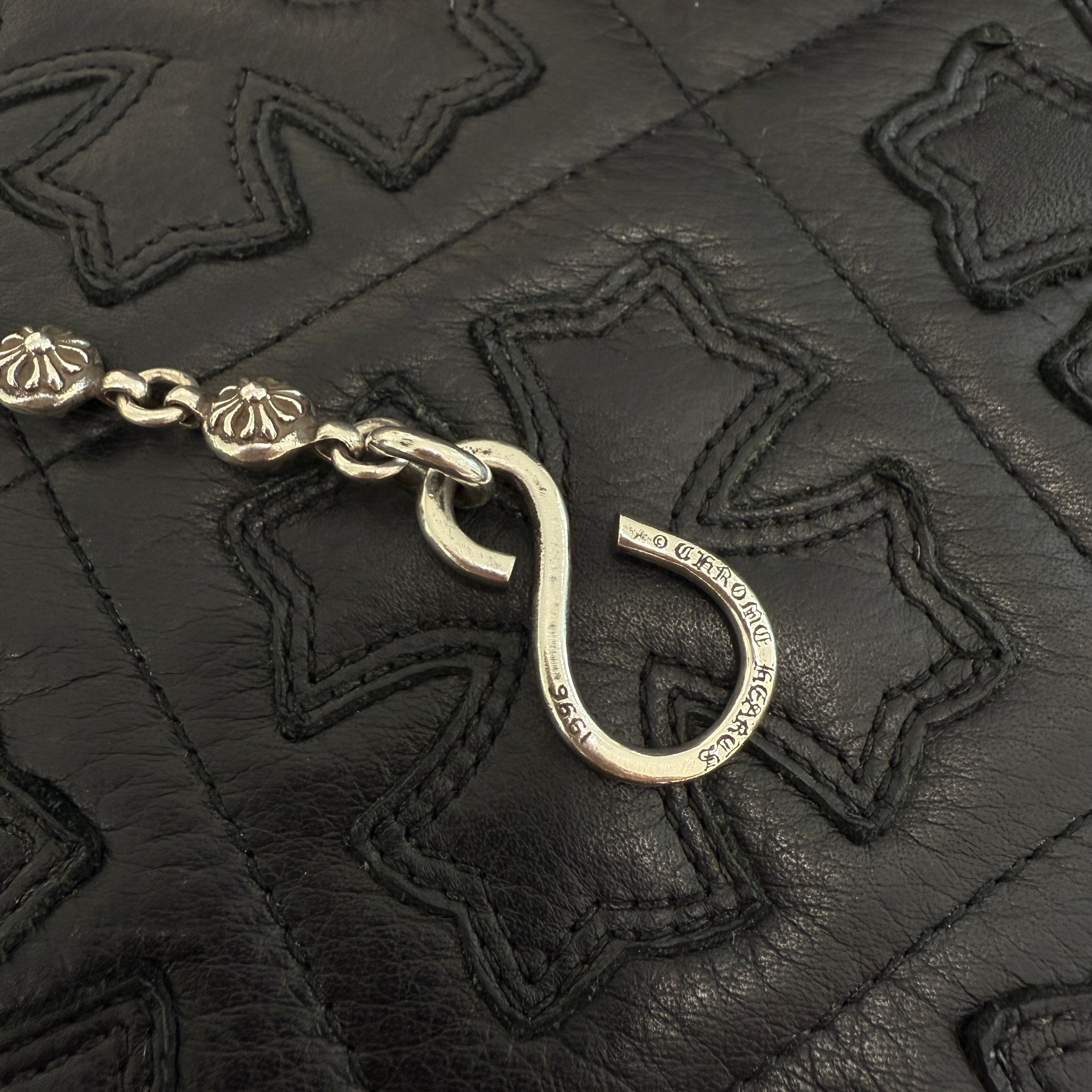 CHROME HEARTS 1 SHORT CLIP Cross Ball Wallet Chain クロムハーツ 1ショート クリップ クロスボール ウォレットチェーン