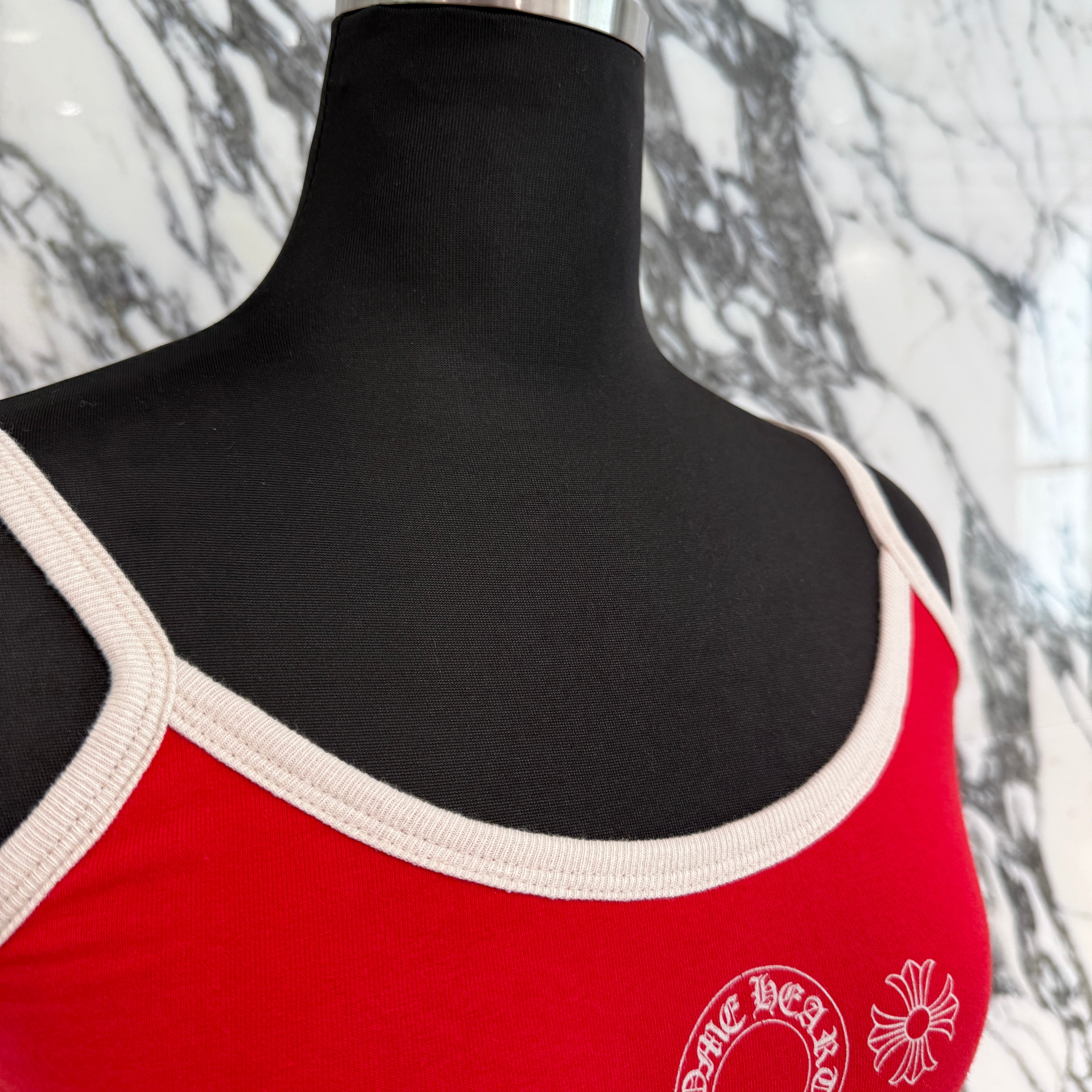 CHROME HEARTS Horseshoe Short Camisole Top Size S クロムハーツ ホースシュー ショート キャミソールトップ サイズS