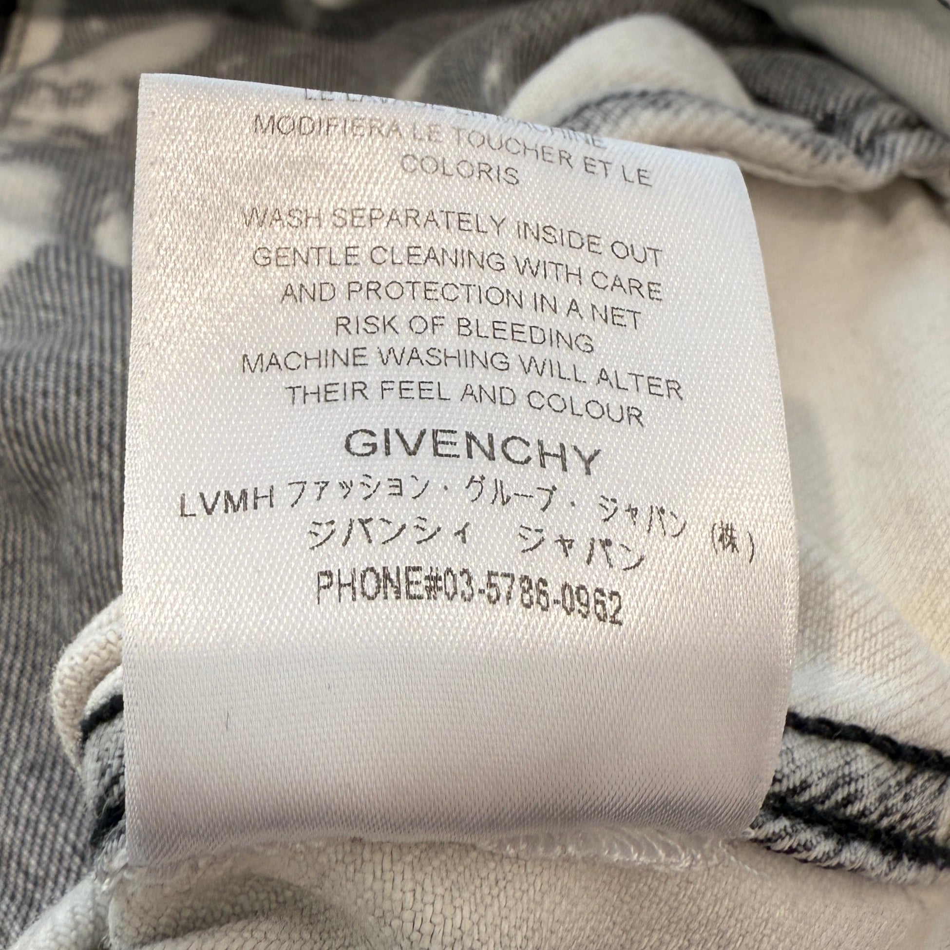 GIVENCHY Gradient Vintage Denim Jacket BM00KT50JG Size M ジバンシィ グラデーション ヴィンテージ デニムジャケット サイズM