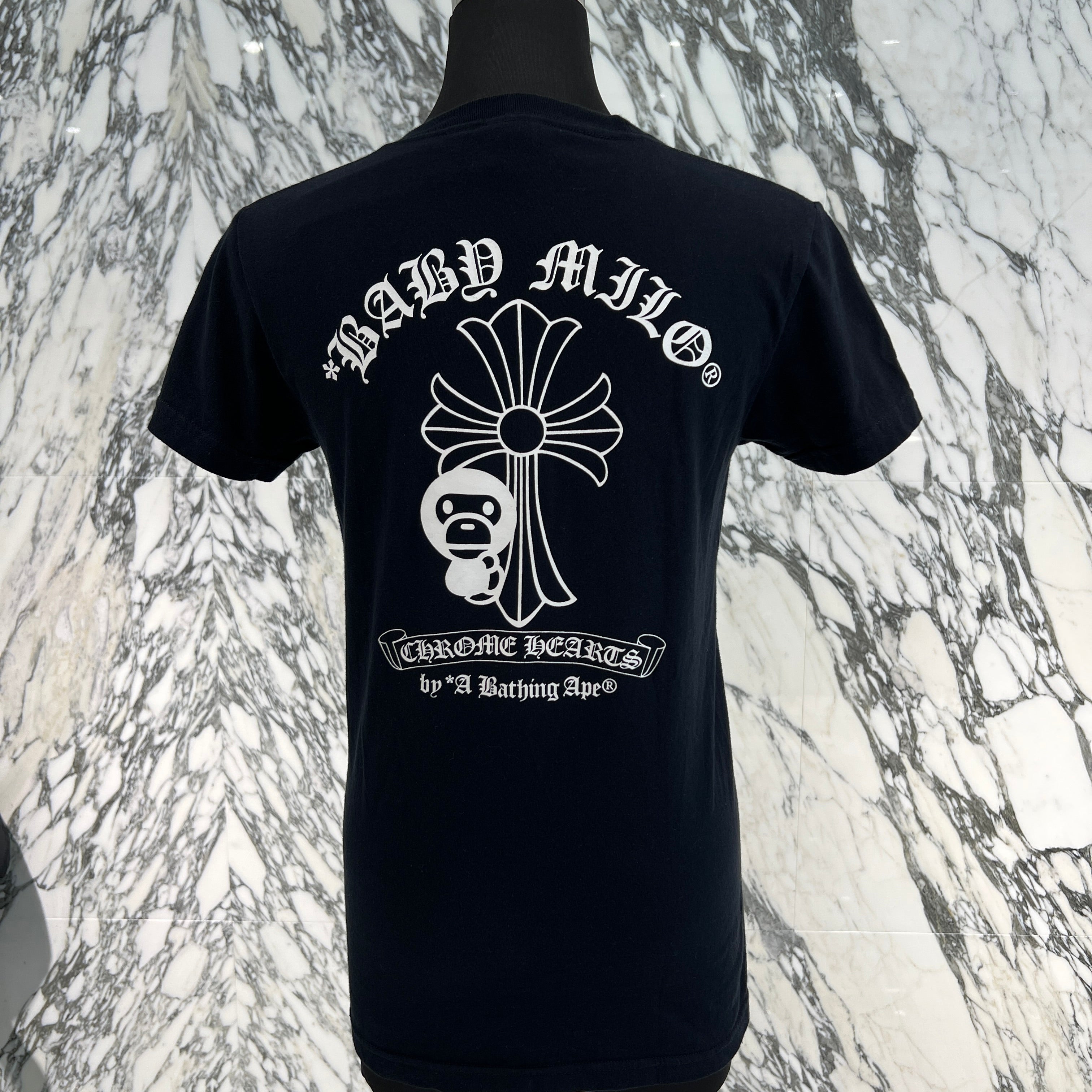 CHROME HEARTS × A BATHING APE Baby Milo Horseshoe Tee Size S クロムハーツ × アベイシングエイプ ベイビーマイロ ホースシュー Tシャツ サイズS