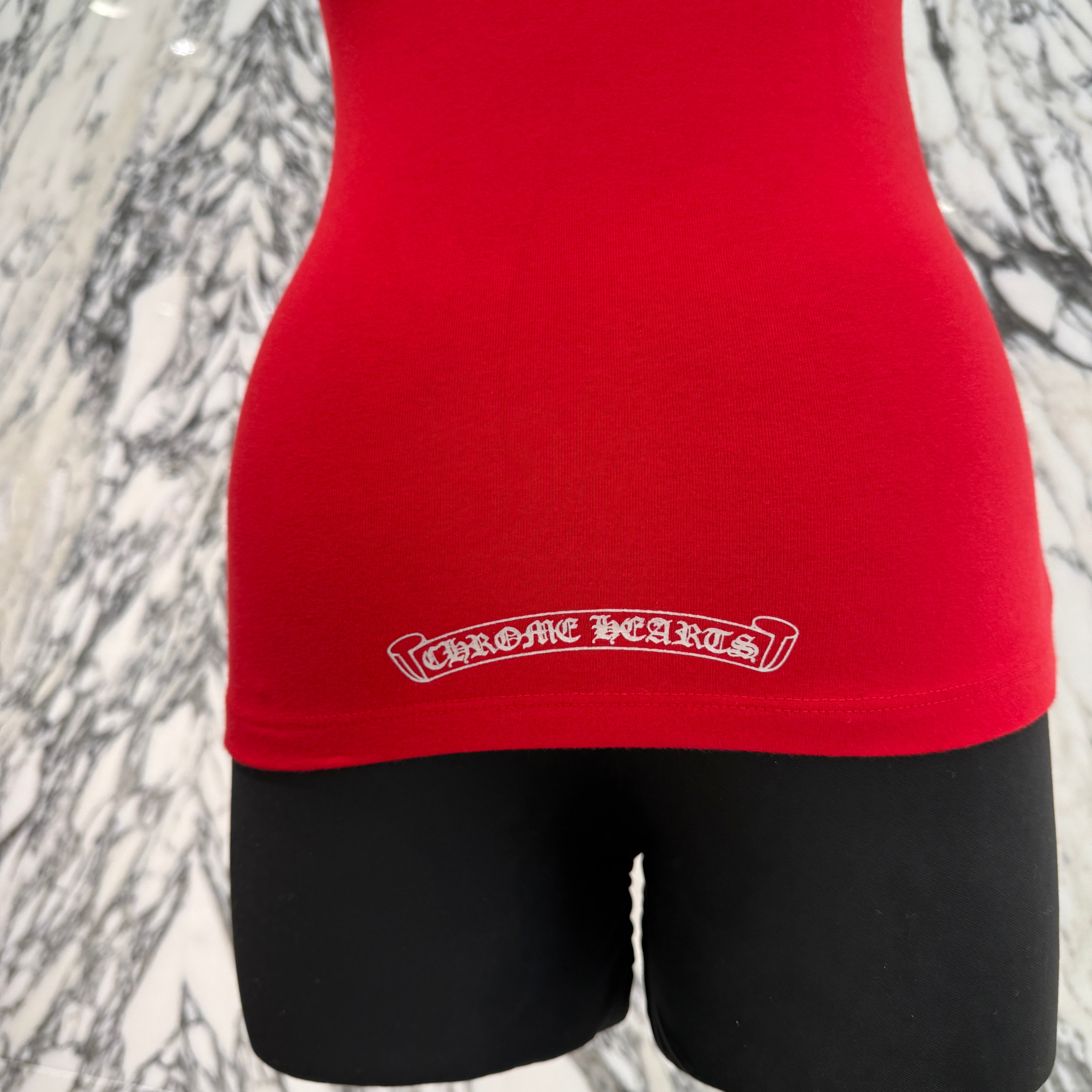 CHROME HEARTS Horseshoe Short Camisole Top Size S クロムハーツ ホースシュー ショート キャミソールトップ サイズS