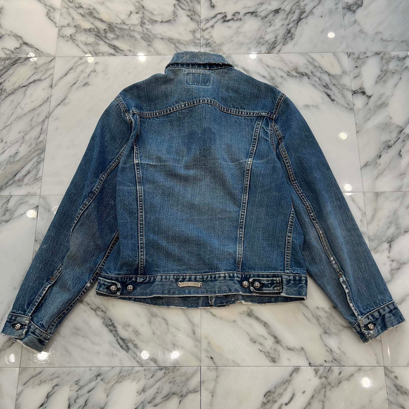 CHROME HEARTS × Levi's Body VNTG Cross Ball Denim Jacket Size S クロムハーツ × リーバイスボディ ヴィンテージ クロスボール デニムジャケット サイズS