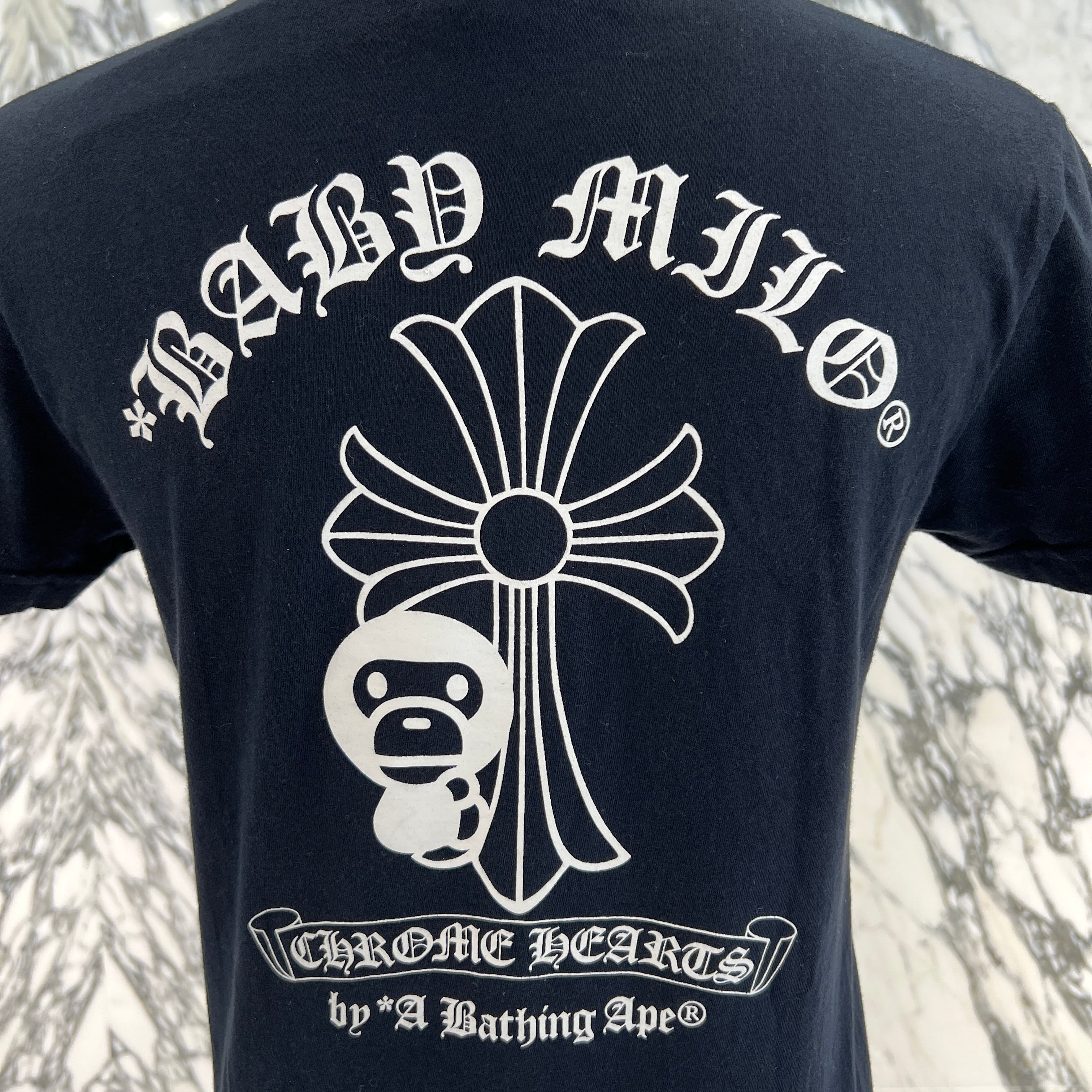 CHROME HEARTS × A BATHING APE Baby Milo Horseshoe Tee Size S