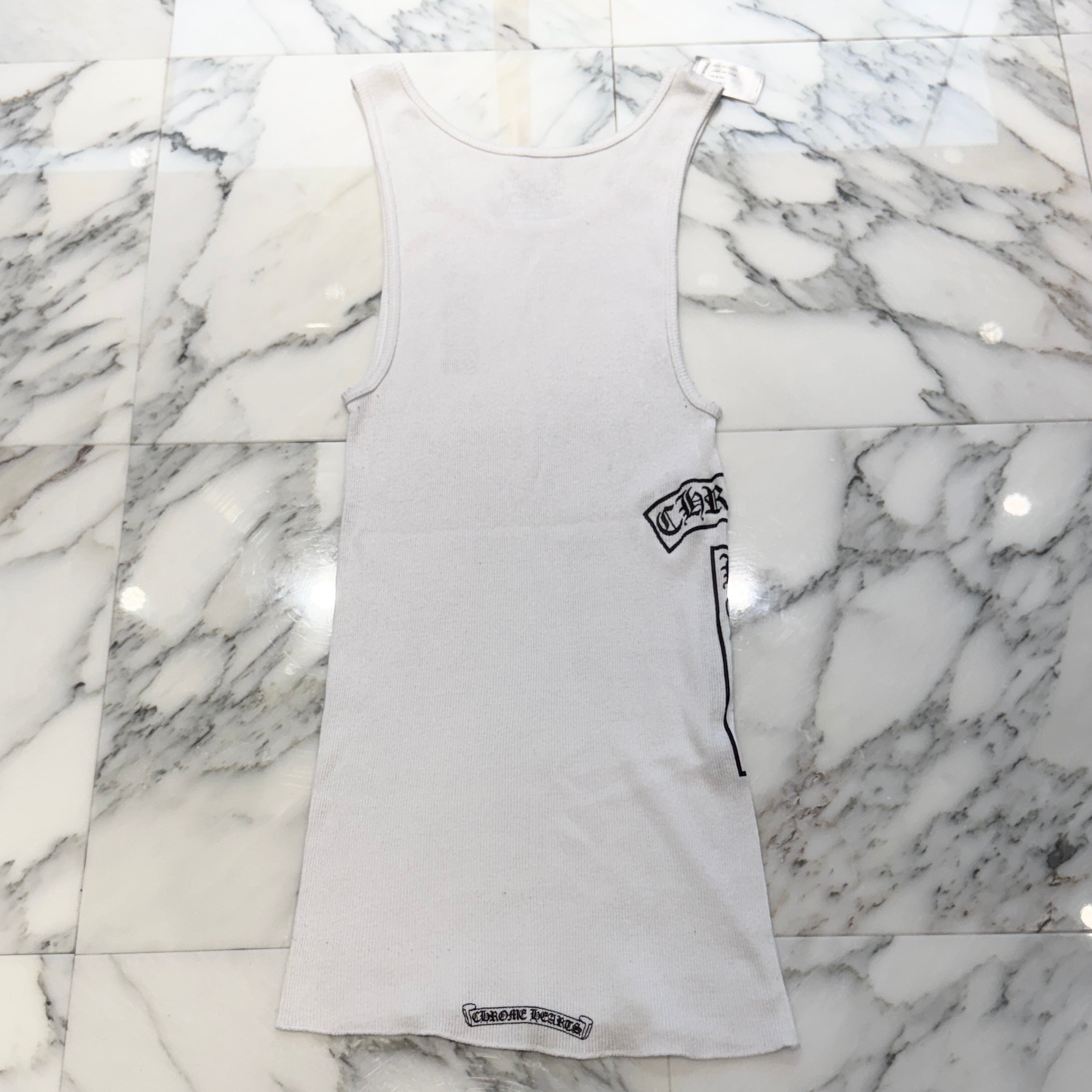 【V】CHROMEHEARTS クロムハーツ タンクトップ　XL CHROME HEARTS / クロムハーツ クロス ティー バー タンクトップ