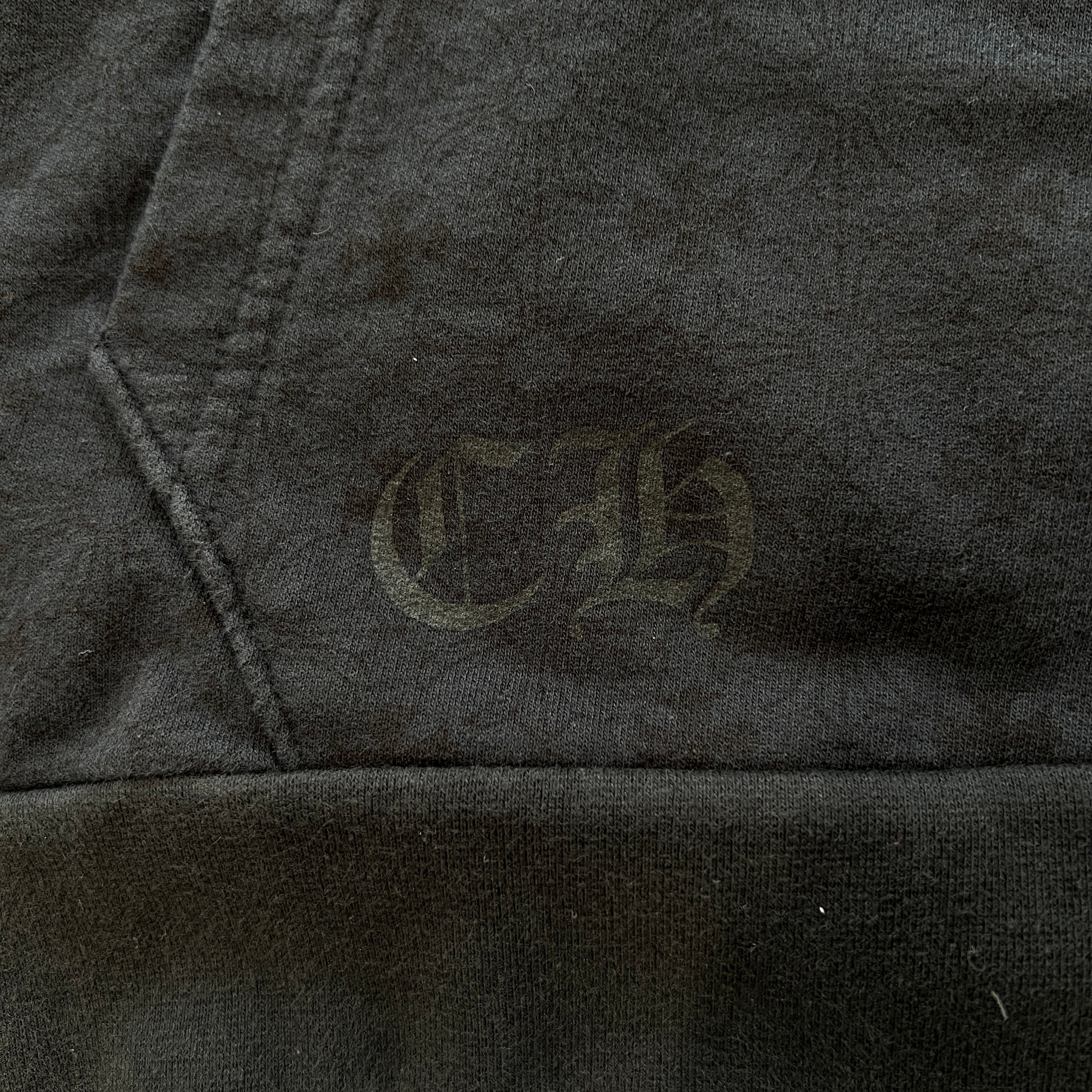 CHROME HEARTS Vertical Logo CH Plus Zip Up Hoodie Size XL クロムハーツ ヴァーティカルロゴ CHプラス総柄 ジップアップフーディ サイズXL