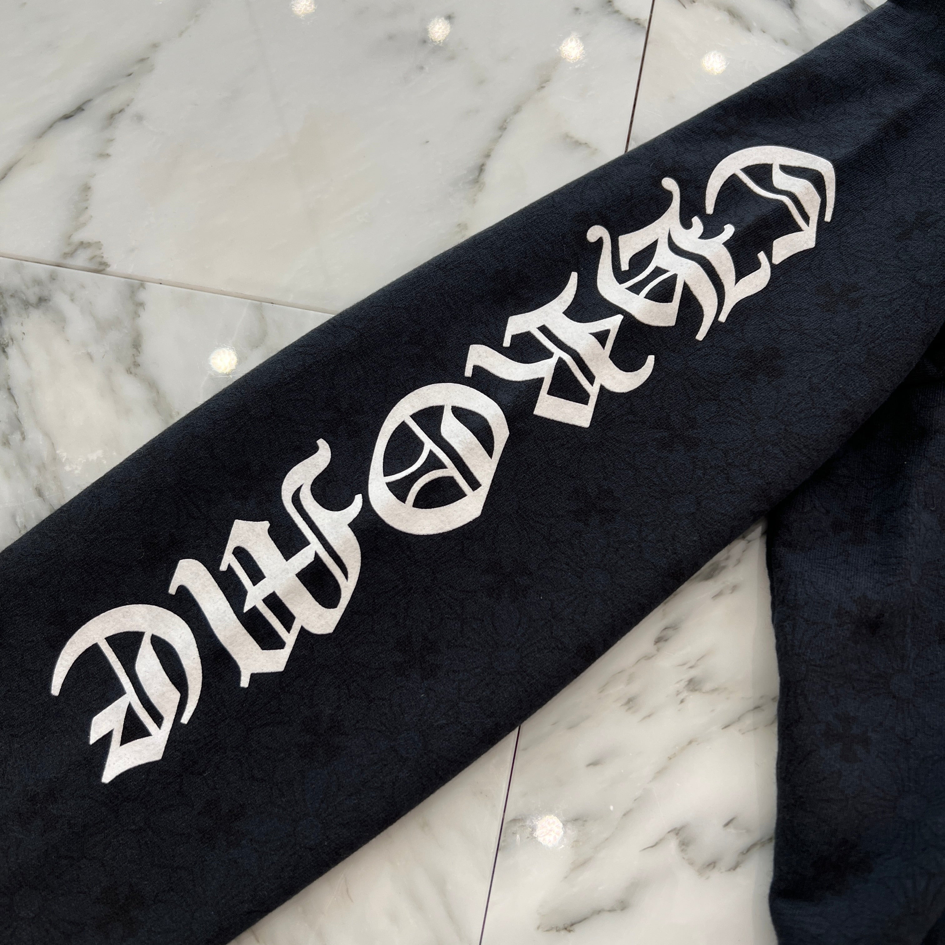 CHROME HEARTS Vertical Logo CH Plus Zip Up Hoodie Size XL クロムハーツ ヴァーティカルロゴ CHプラス総柄 ジップアップフーディ サイズXL