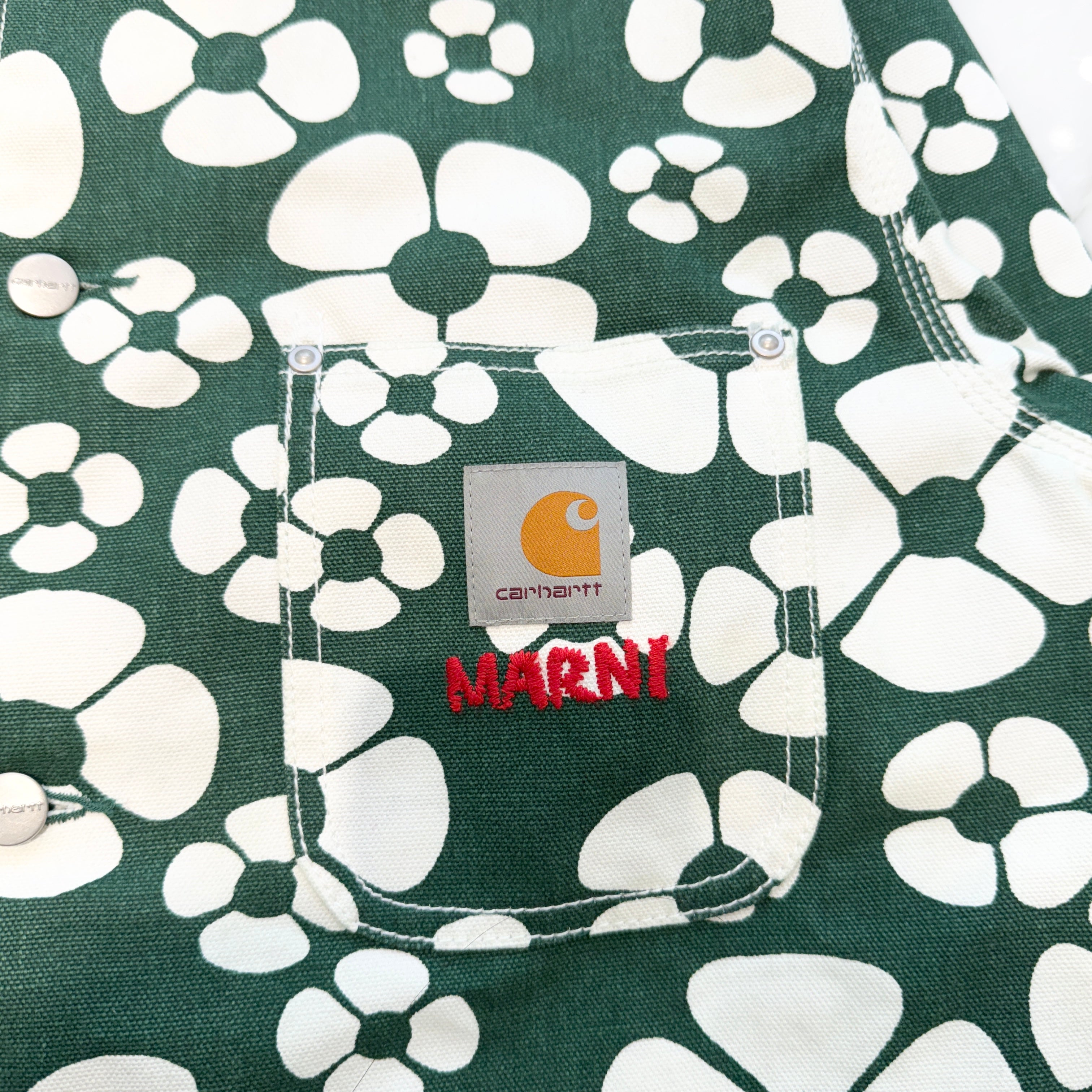 MARNI × Carhartt 2023SS WIP Edition Floral Denim Jacket GUMU031289UTX001 Size S マルニ × カーハート WIP エディション フローラル デニムジャケット サイズS