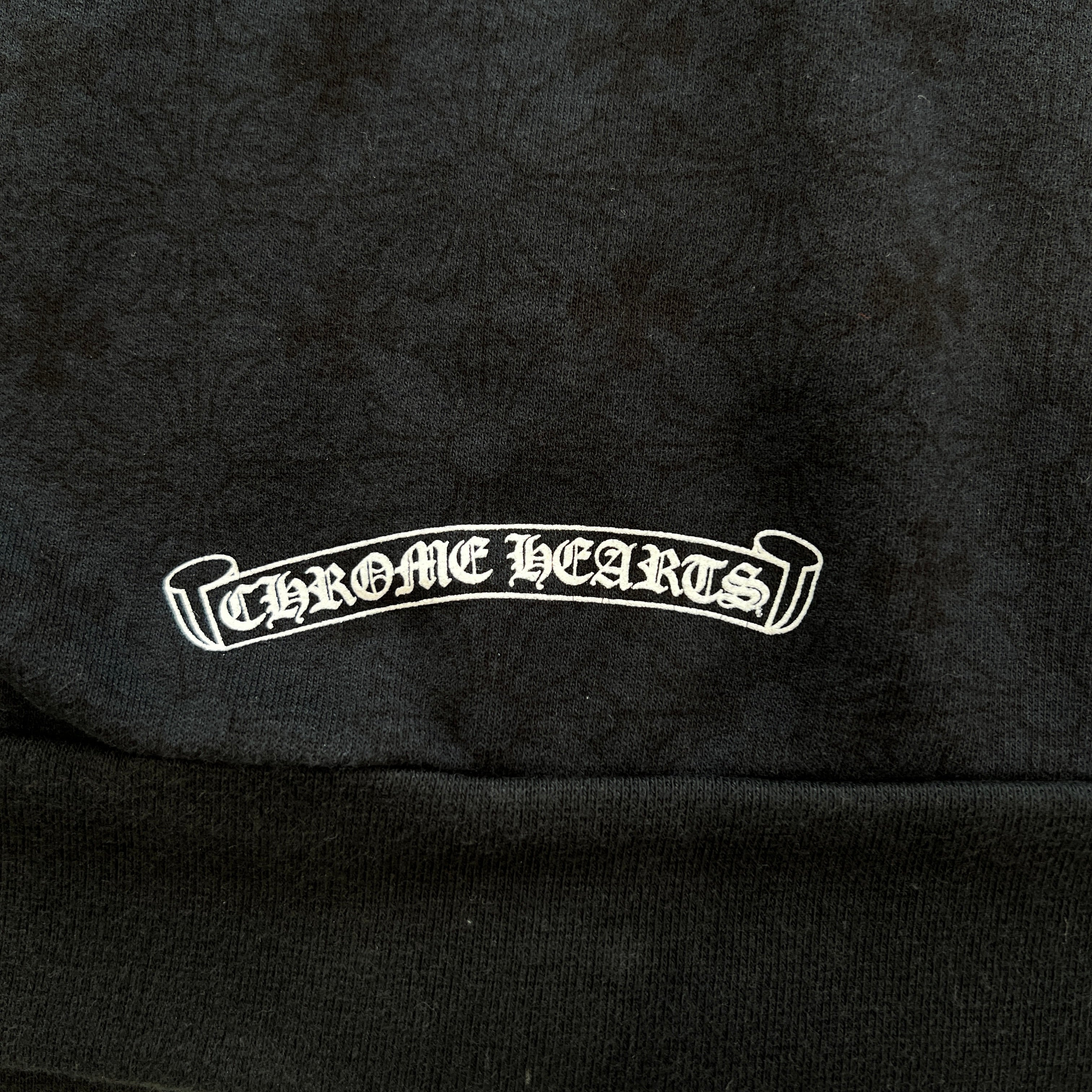 CHROME HEARTS Vertical Logo CH Plus Zip Up Hoodie Size XL クロムハーツ ヴァーティカルロゴ CHプラス総柄 ジップアップフーディ サイズXL