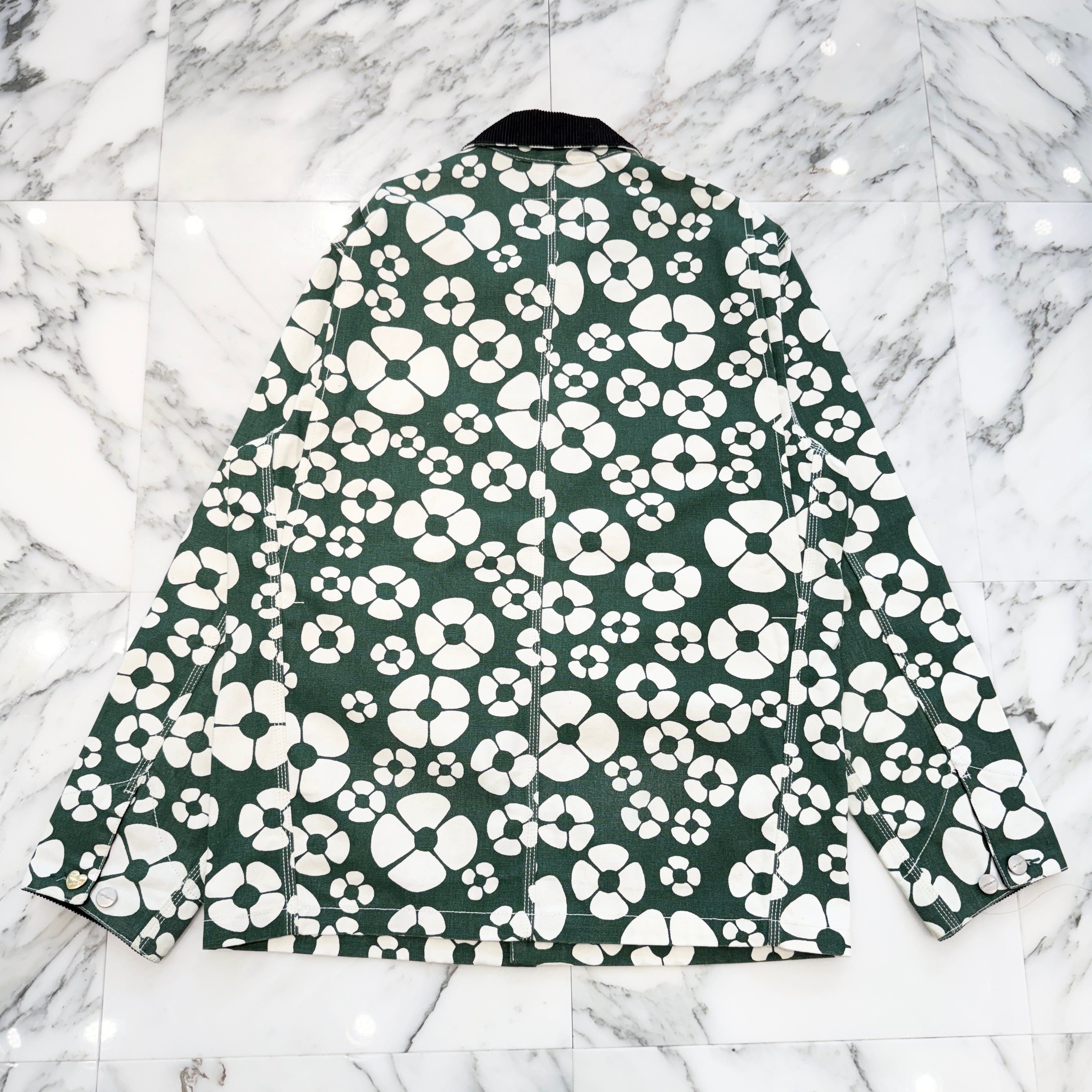 MARNI × Carhartt 2023SS WIP Edition Floral Denim Jacket GUMU031289UTX001 Size S マルニ × カーハート WIP エディション フローラル デニムジャケット サイズS