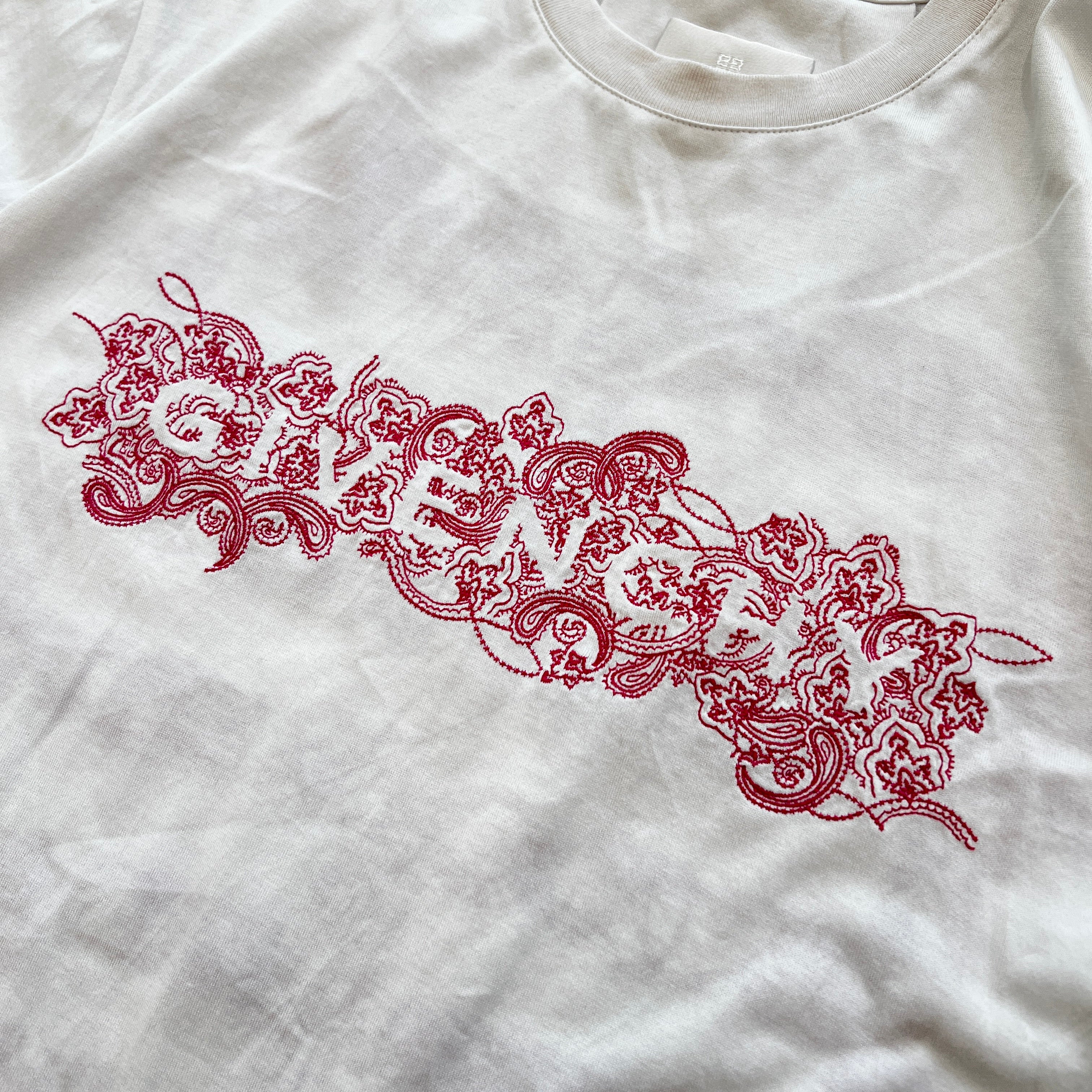 GIVENCHY 2022SS 4G Embroidered Logo Classic Fit Tee BW707Z3ZAB Size XS ジバンシー 4G 刺繍ロゴ クラシックフィット Tシャツ サイズXS