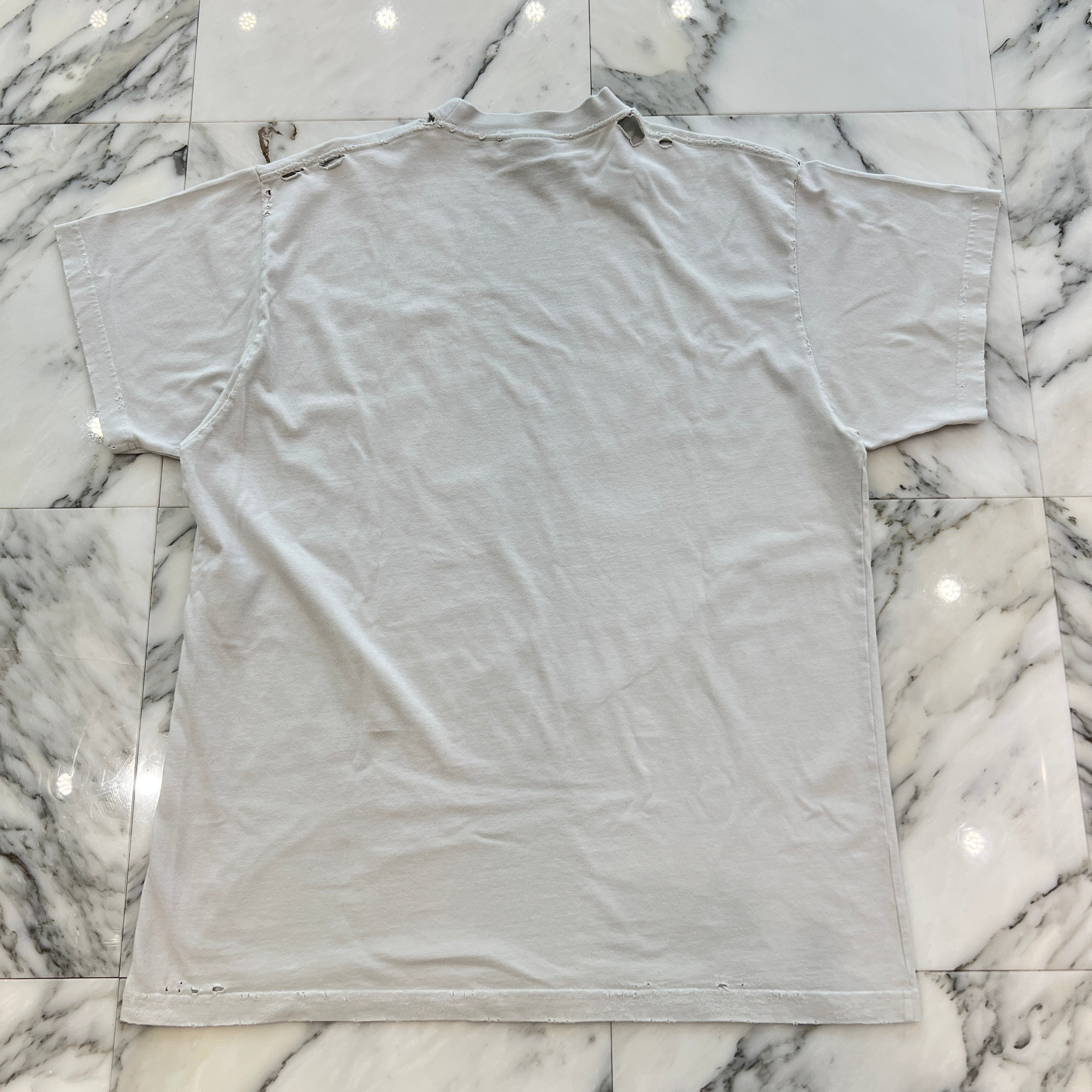 BALENCIAGA 2025SS 3B Liquefied Oversized Dirty Effect Tee Size L 787349 TRVS8 バレンシアガ 3B リキファイド オーバーサイズ ダーティーエフェクトTシャツ サイズL