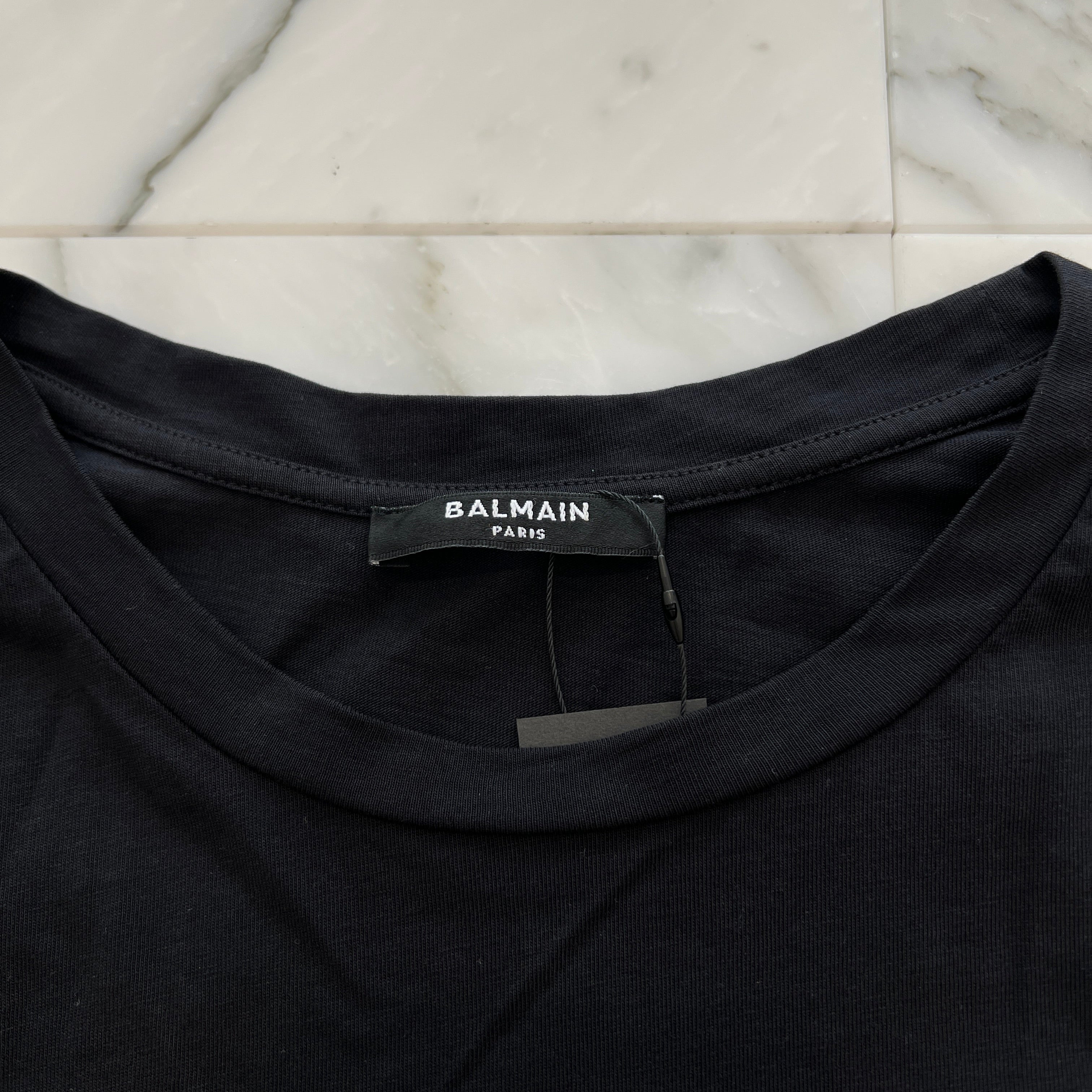 BALMAIN 2022AW Arm Big Logo Long Sleeve Tee Size XS YH2EK035 BB15 EFT バルマン アームビッグロゴロングスリーブTシャツ サイズXS