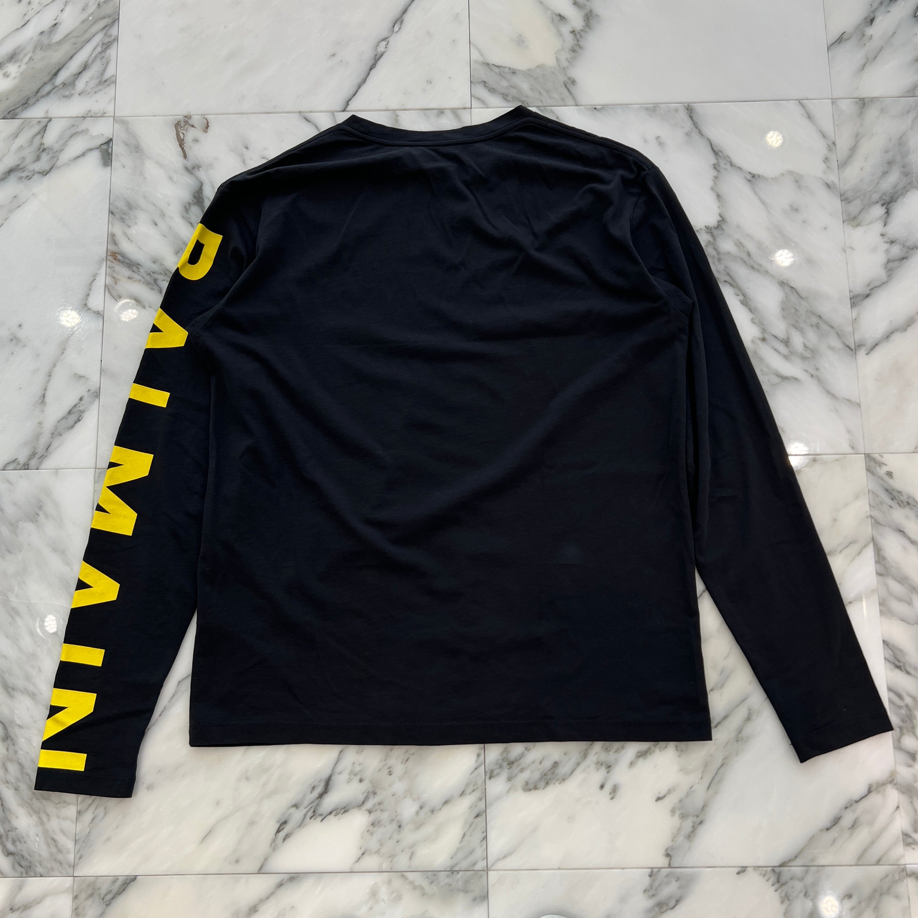 BALMAIN 2022AW Arm Big Logo Long Sleeve Tee Size XS YH2EK035 BB15 EFT バルマン アームビッグロゴロングスリーブTシャツ サイズXS