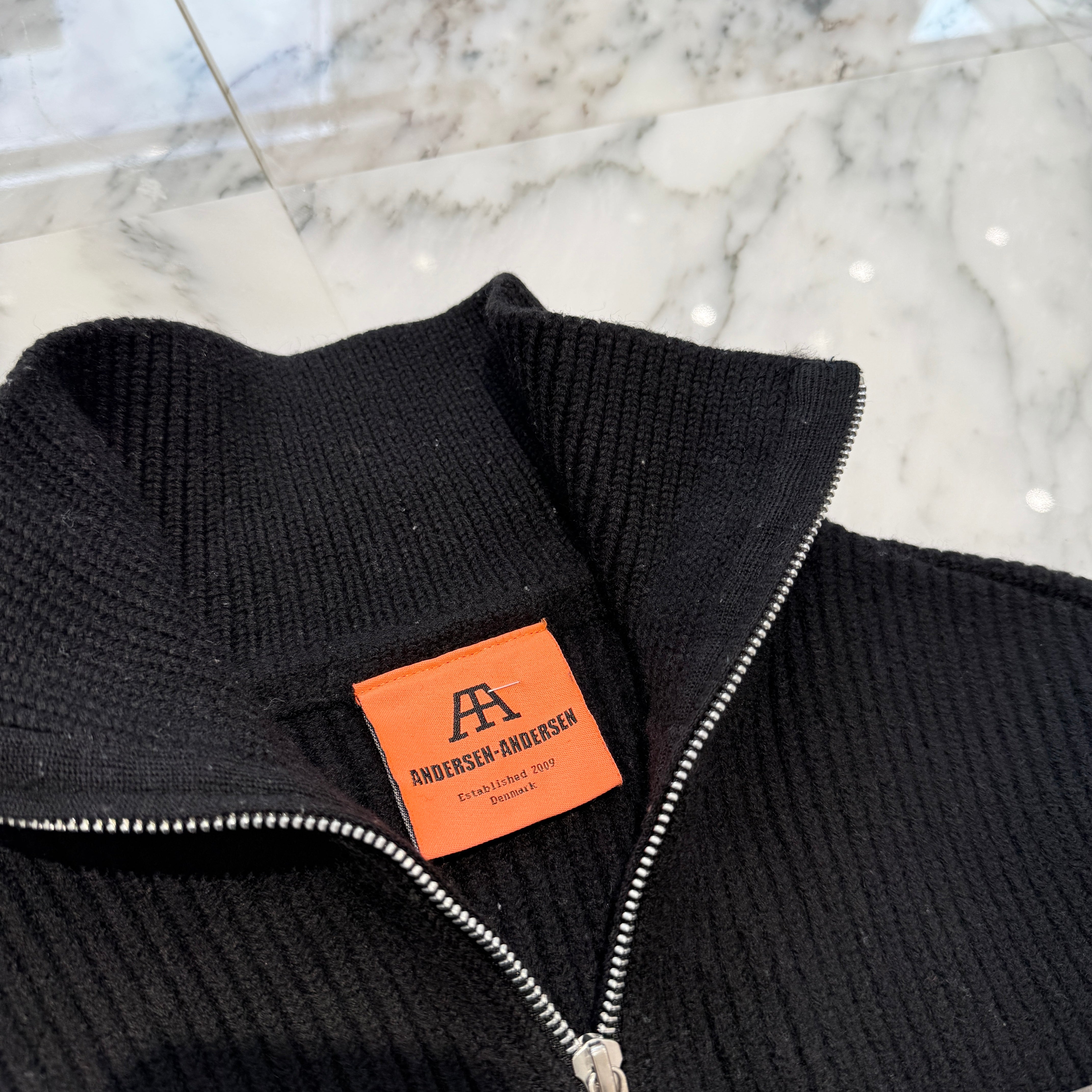 ANDERSEN-ANDERSEN 2024AW Driver's Knit Zip Up Sweater Size M アンデルセン アンデルセン ドライバーズ ニット ジップアップ セーター サイズM