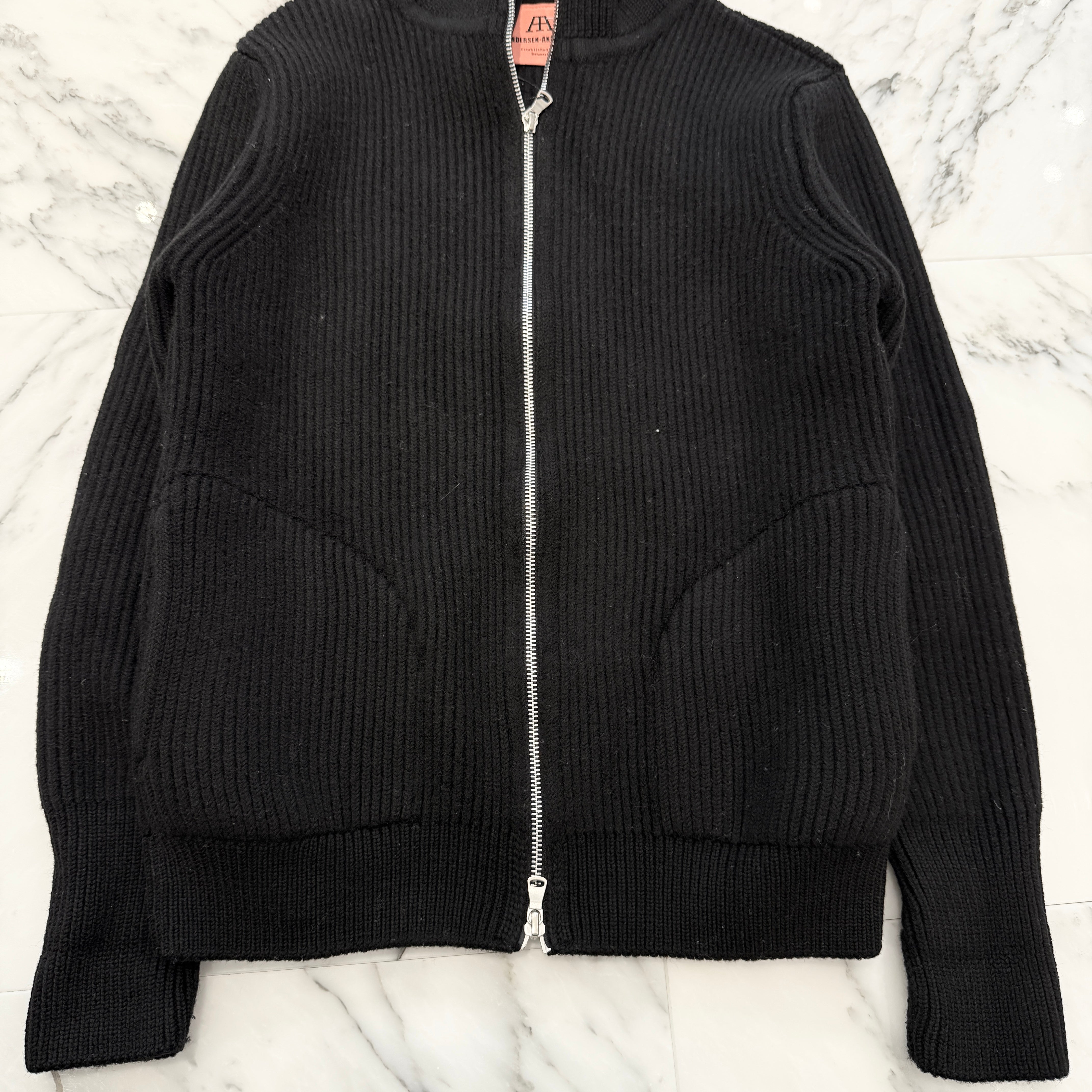 ANDERSEN-ANDERSEN 2024AW Driver's Knit Zip Up Sweater Size M アンデルセン アンデルセン ドライバーズ ニット ジップアップ セーター サイズM