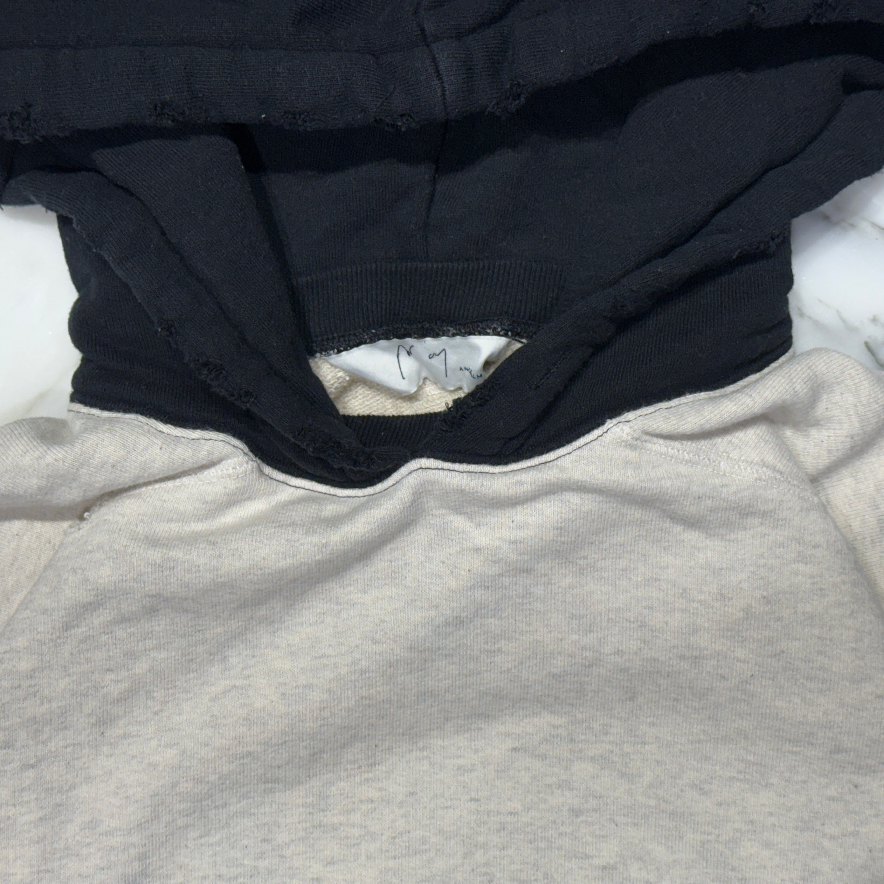 ANCELLM 2tone Aging Hoodie ANC-CT45 Size 2 アンセルム ツートーン エイジング フーディー サイズ2