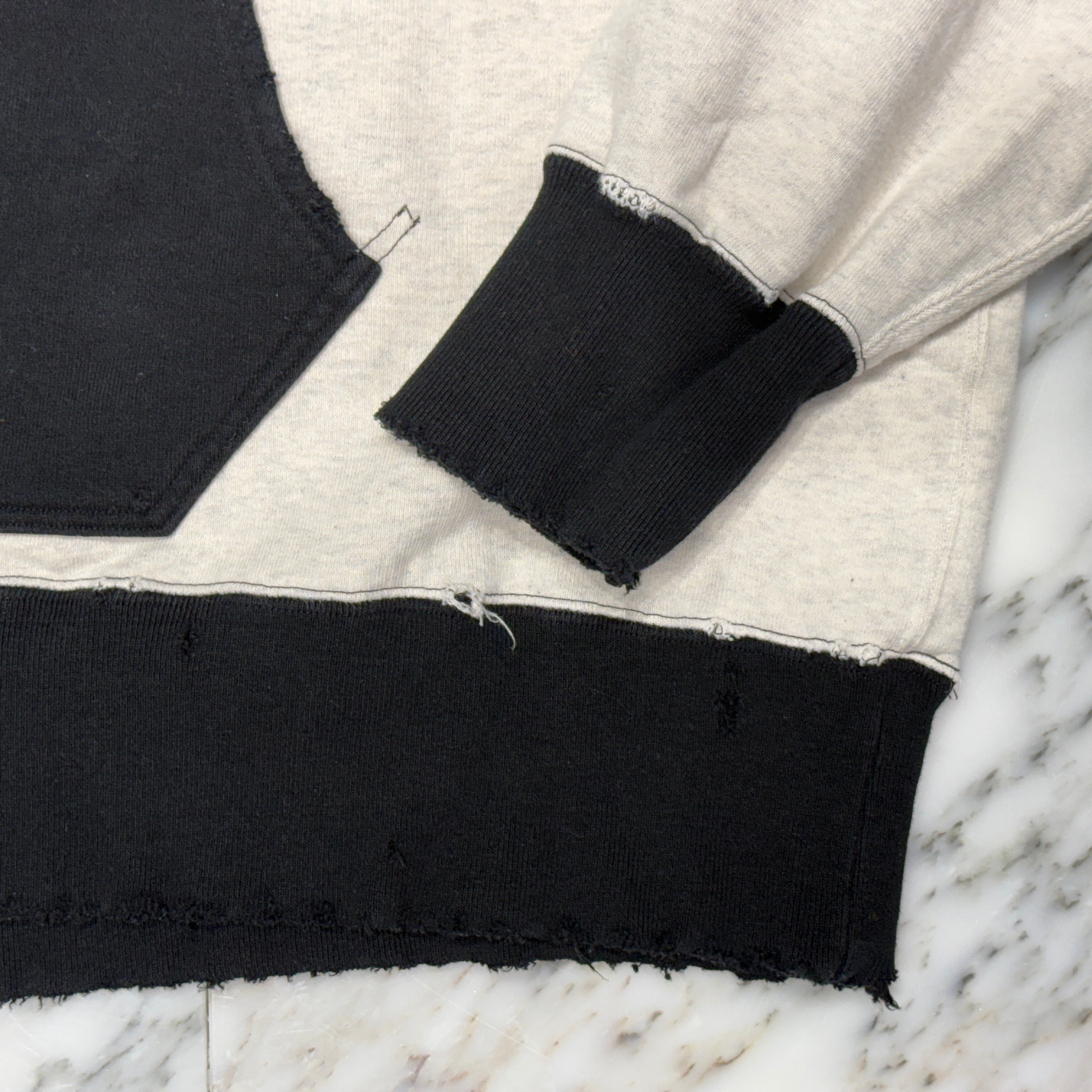 ANCELLM 2tone Aging Hoodie ANC-CT45 Size 2 アンセルム ツートーン エイジング フーディー サイズ2