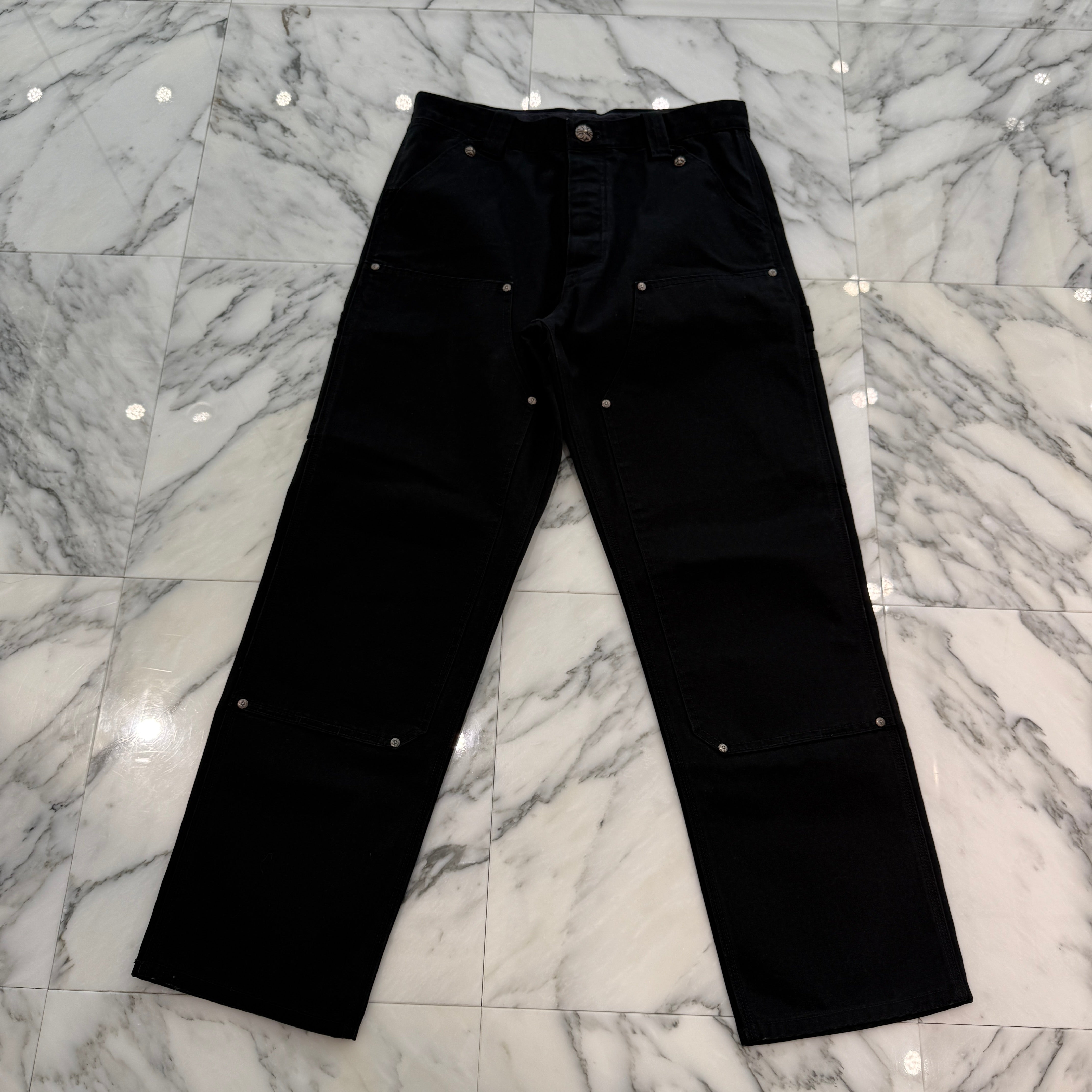 CHROME HEARTS Carpenter Cross Ball Button Denim Pants Size 32 クロムハーツ カーペンター クロスボールボタン デニムパンツ サイズ32