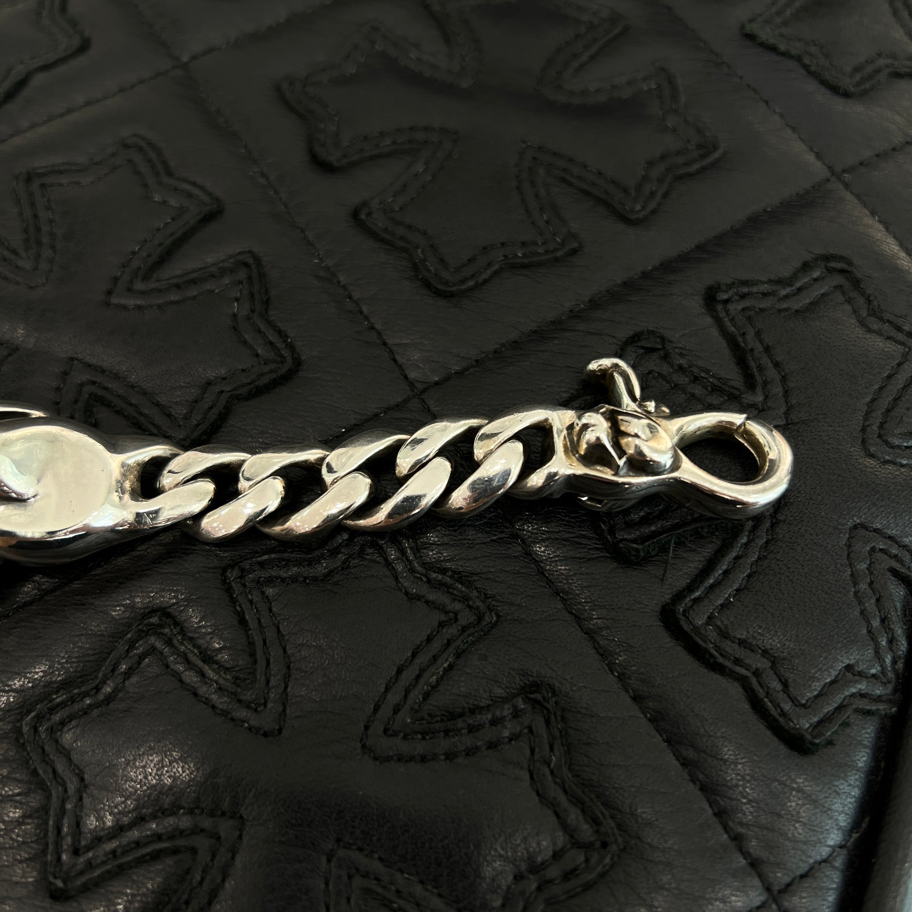 CHROME HEARTS × Rolling Stones Lip & Tongue Classic Chain Clip Bracelet クロムハーツ×ローリングストーンズ リップ＆タン クラシックチェーンクリップブレスレット
