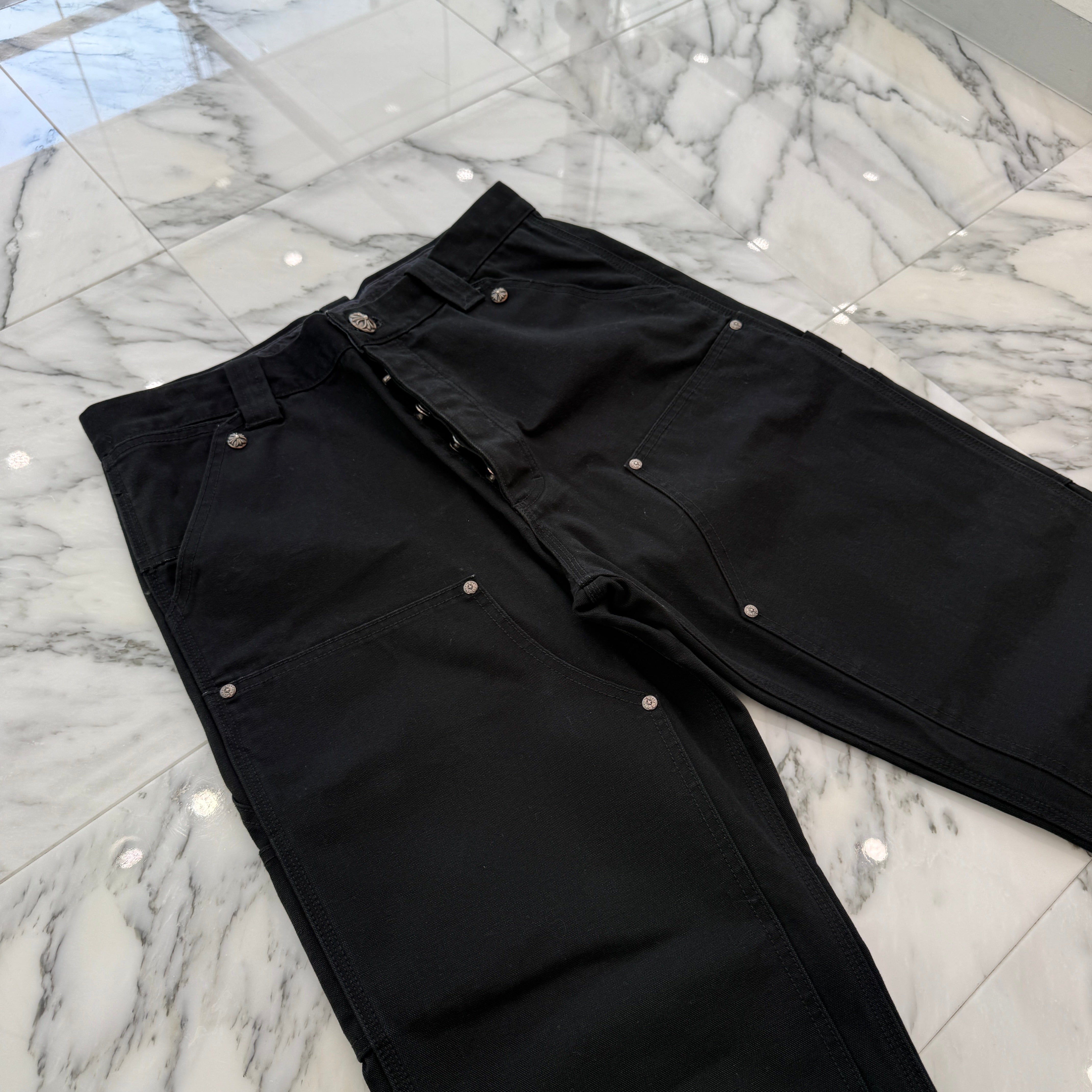 CHROME HEARTS Carpenter Cross Ball Button Denim Pants Size 32 クロムハーツ カーペンター クロスボールボタン デニムパンツ サイズ32