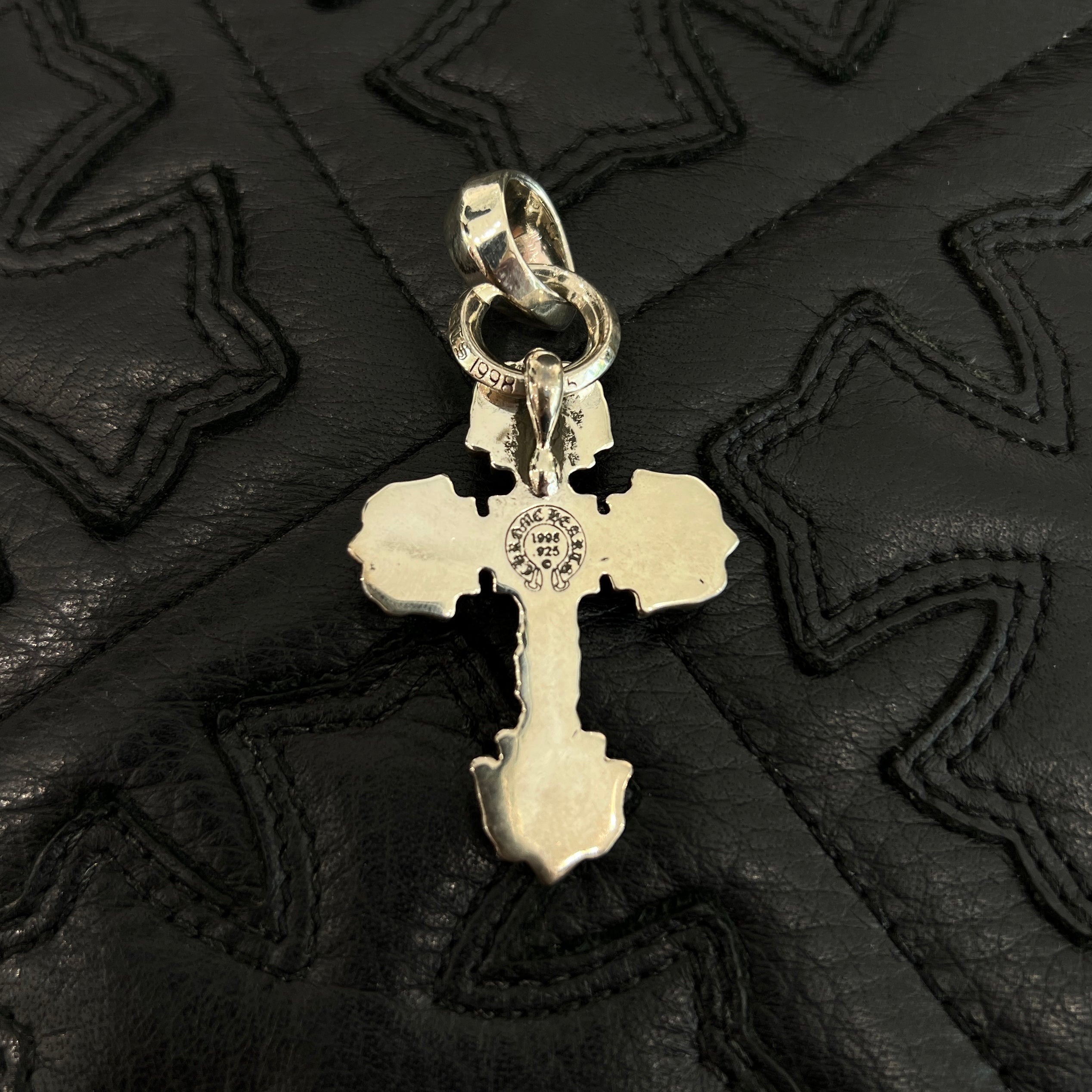 CHROME HEARTS Filigree CH Cross XS Pendant Top With Bail クロム