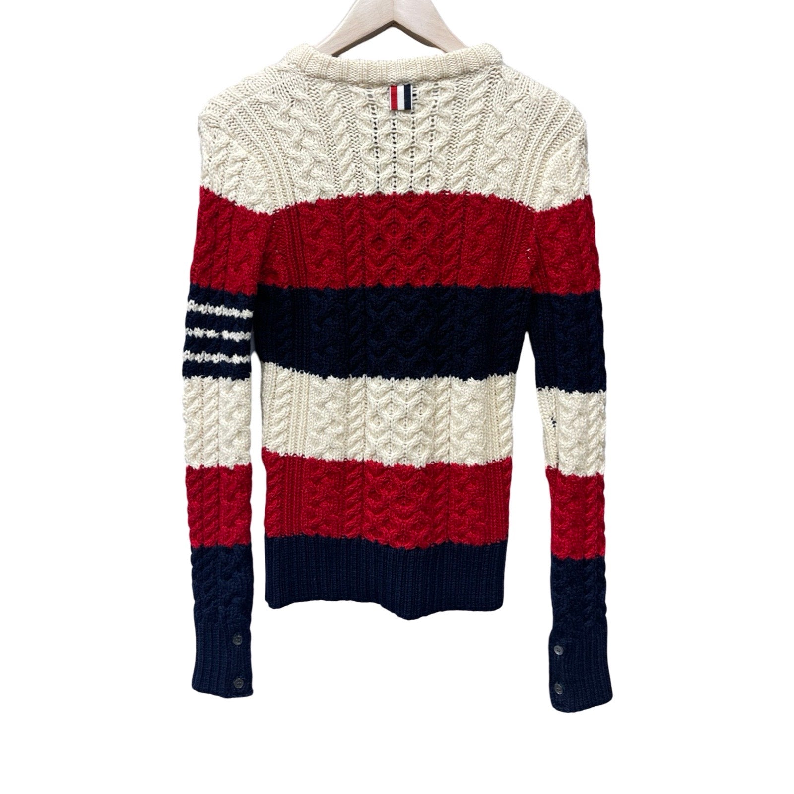 THOM BROWNE 2019AW Trico Roll Knit Sweater FKA020A00012 A1153CB0880 Size 42