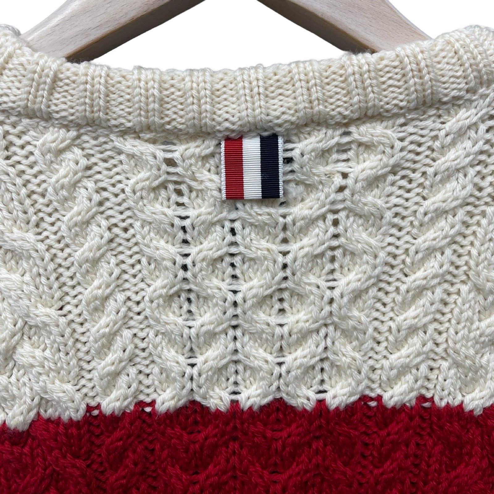 THOM BROWNE 2019AW Trico Roll Knit Sweater FKA020A00012 A1153CB0880 Size 42