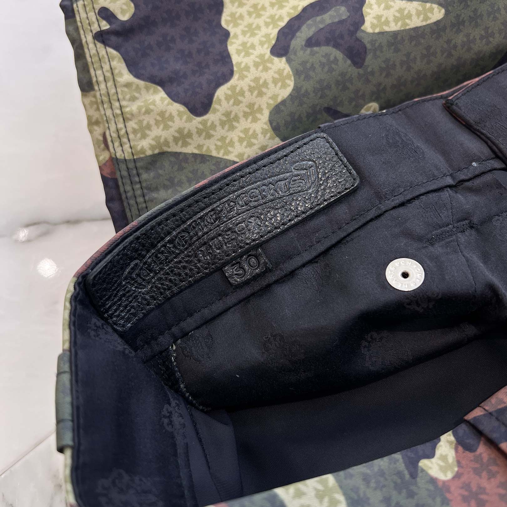 CHROME HEARTS Carpenter Cross Ball Button Camo Pants Size 30 クロムハーツ カーペンター クロスボールボタン カモパンツ サイズ30