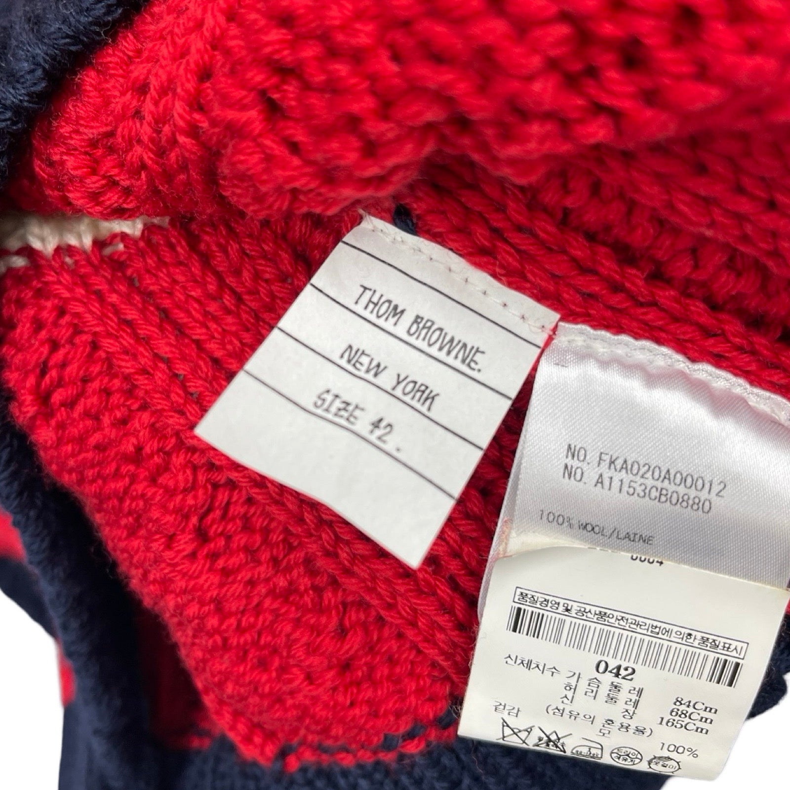 THOM BROWNE 2019AW Trico Roll Knit Sweater FKA020A00012 A1153CB0880 Size 42