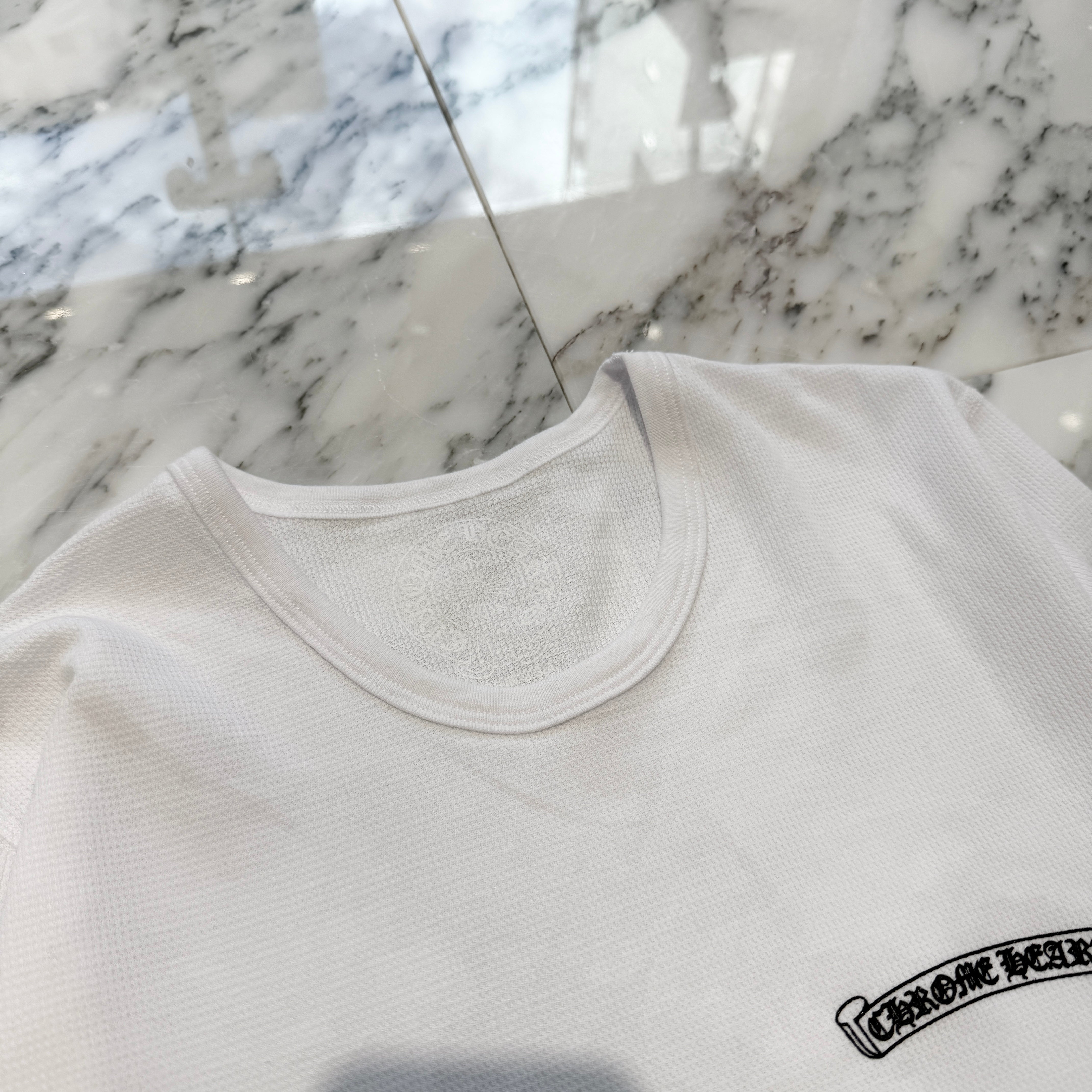 CHROME HEARTS 2025SS Scroll Label Arm Logo Print Thermal Long Sleeve Tee Size XL クロムハーツ スクロールラベル アームロゴプリント  サーマル ロングスリーブ Tシャツ サイズXL