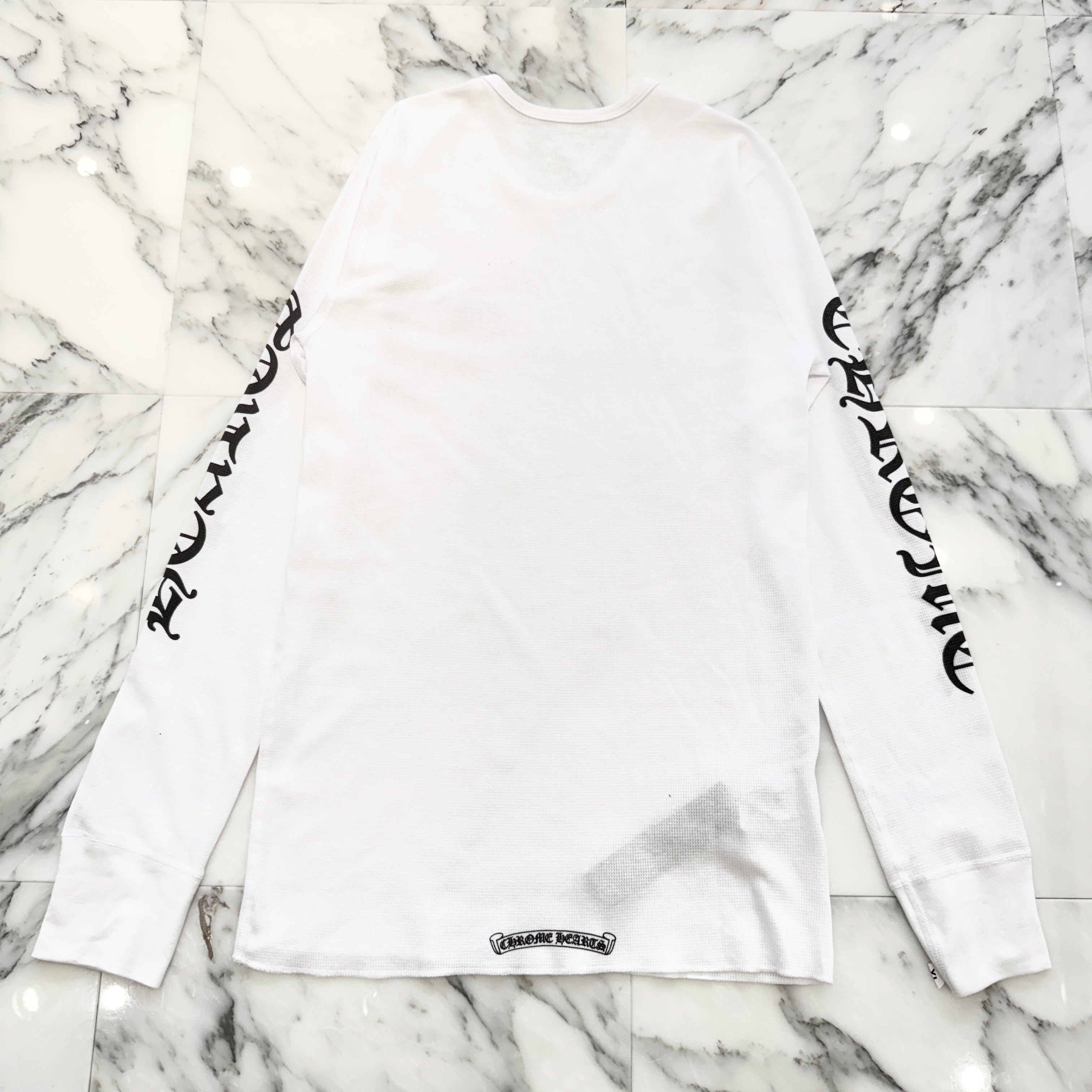 CHROME HEARTS 2025SS Scroll Label Arm Logo Print Thermal Long Sleeve Tee Size XL クロムハーツ スクロールラベル アームロゴプリント  サーマル ロングスリーブ Tシャツ サイズXL