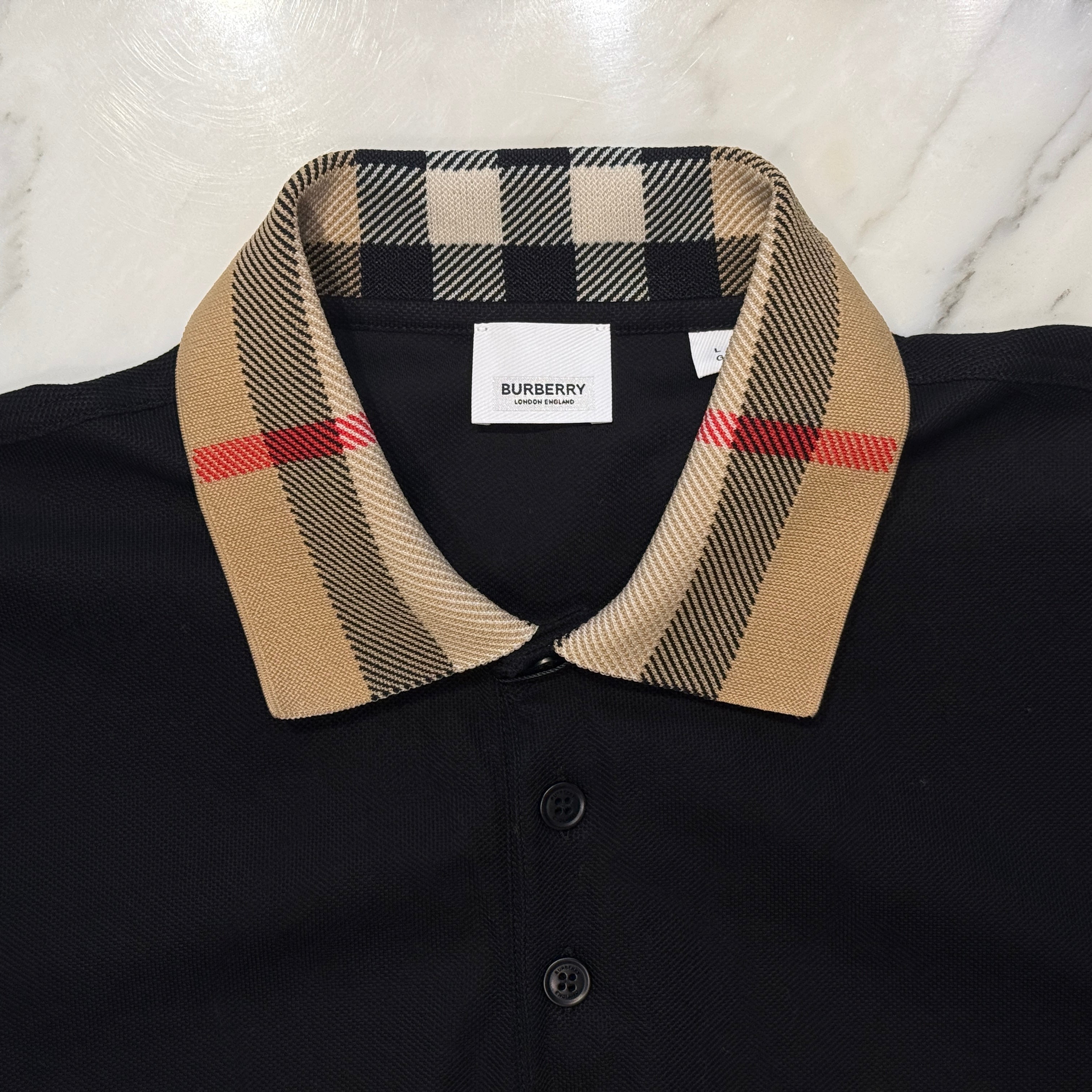 BURBERRY 2024SS Cotton Polo Shirt 80716201 Size L バーバリー コットン ポロシャツ サイズL