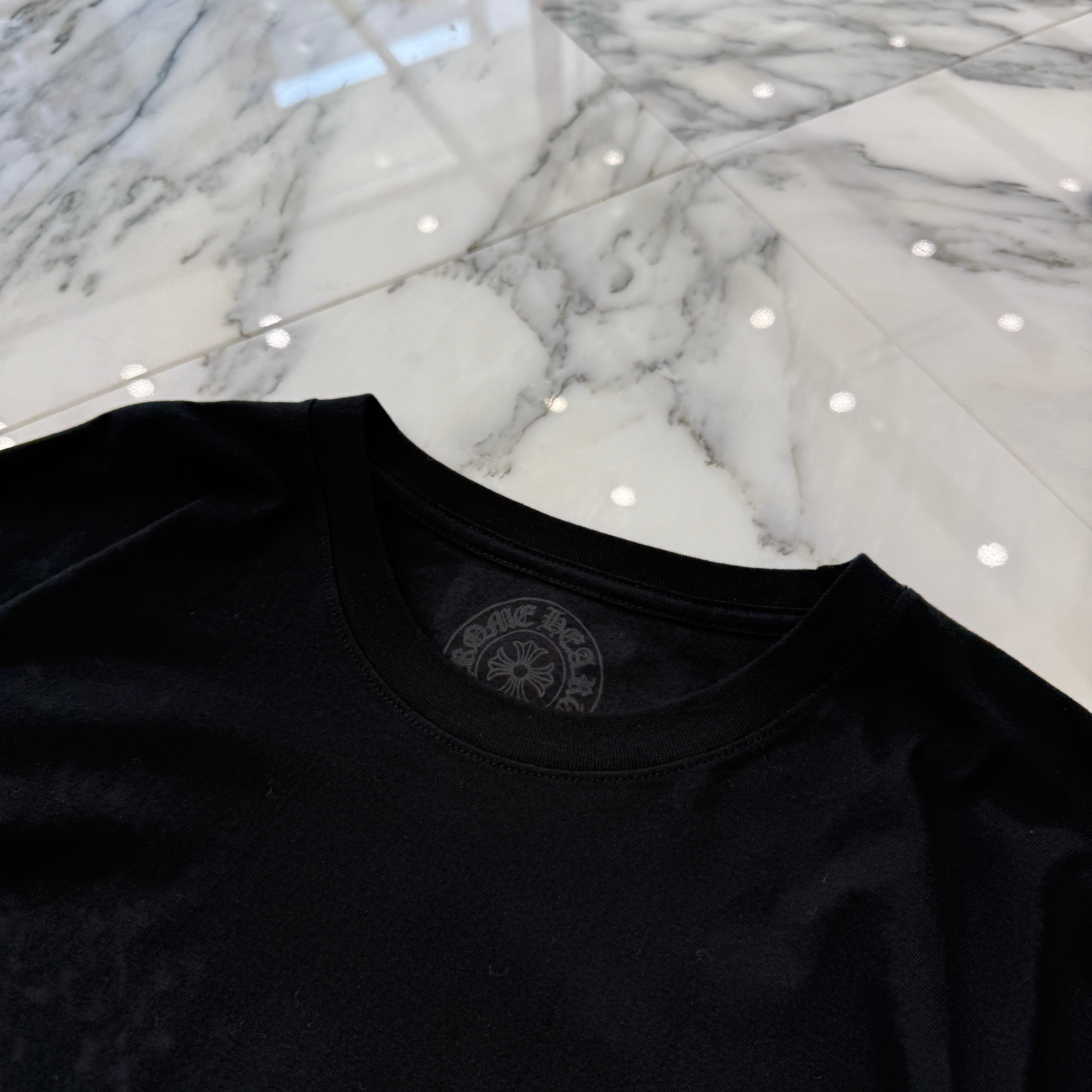 CHROME HEARTS Hangzhou Limited Floral Cross Horseshoe Long Sleeve Tee Size XL クロムハーツ 杭州限定 フローラルクロス ホースシュー ロングスリーブTシャツ サイズXL