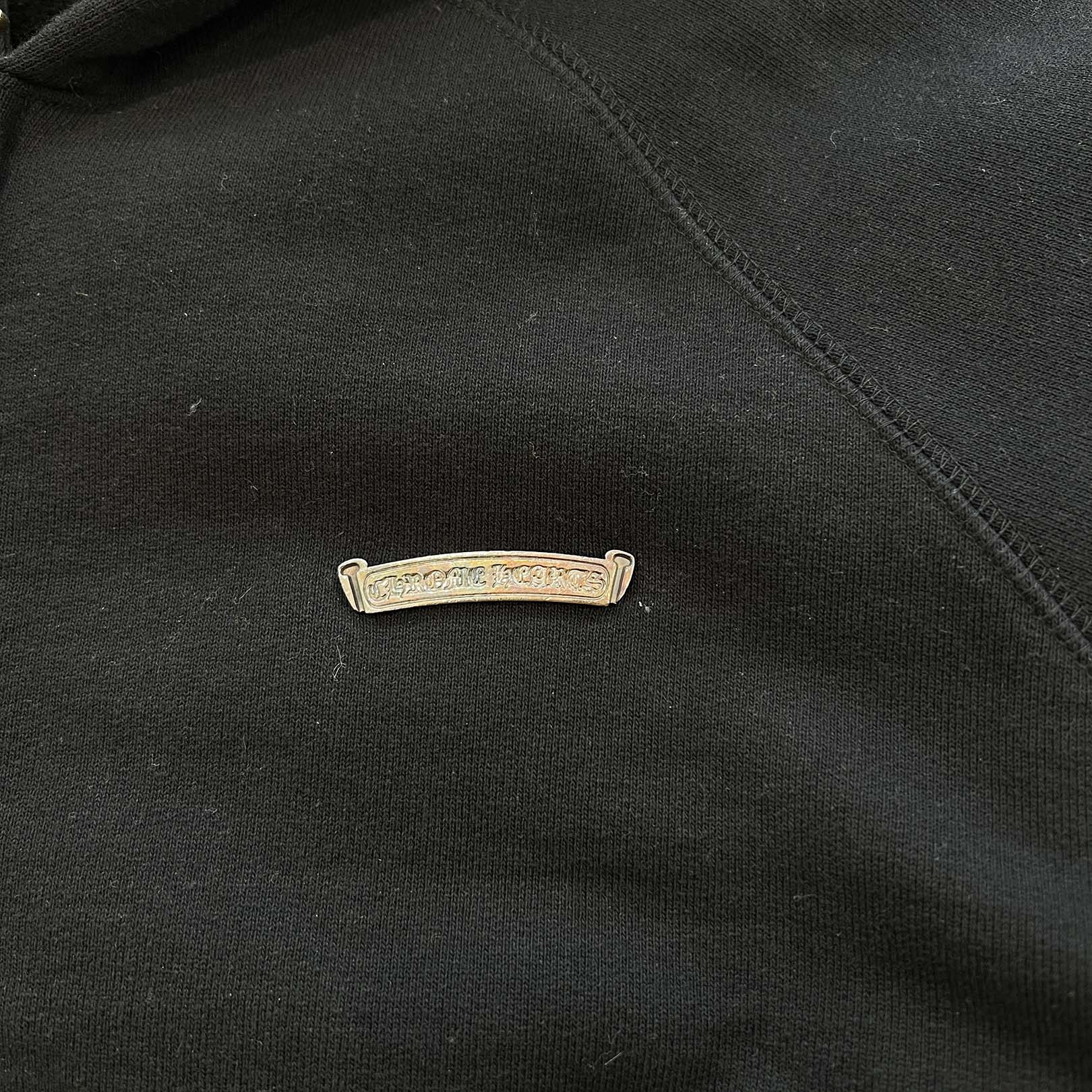 CHROME HEARTS King Taco 3 Cemetery Cross Embroidery Zip Up Hoodie Size XL クロムハーツ キングタコ 3セメタリークロス刺繍 ジップアップフーディー サイズXL
