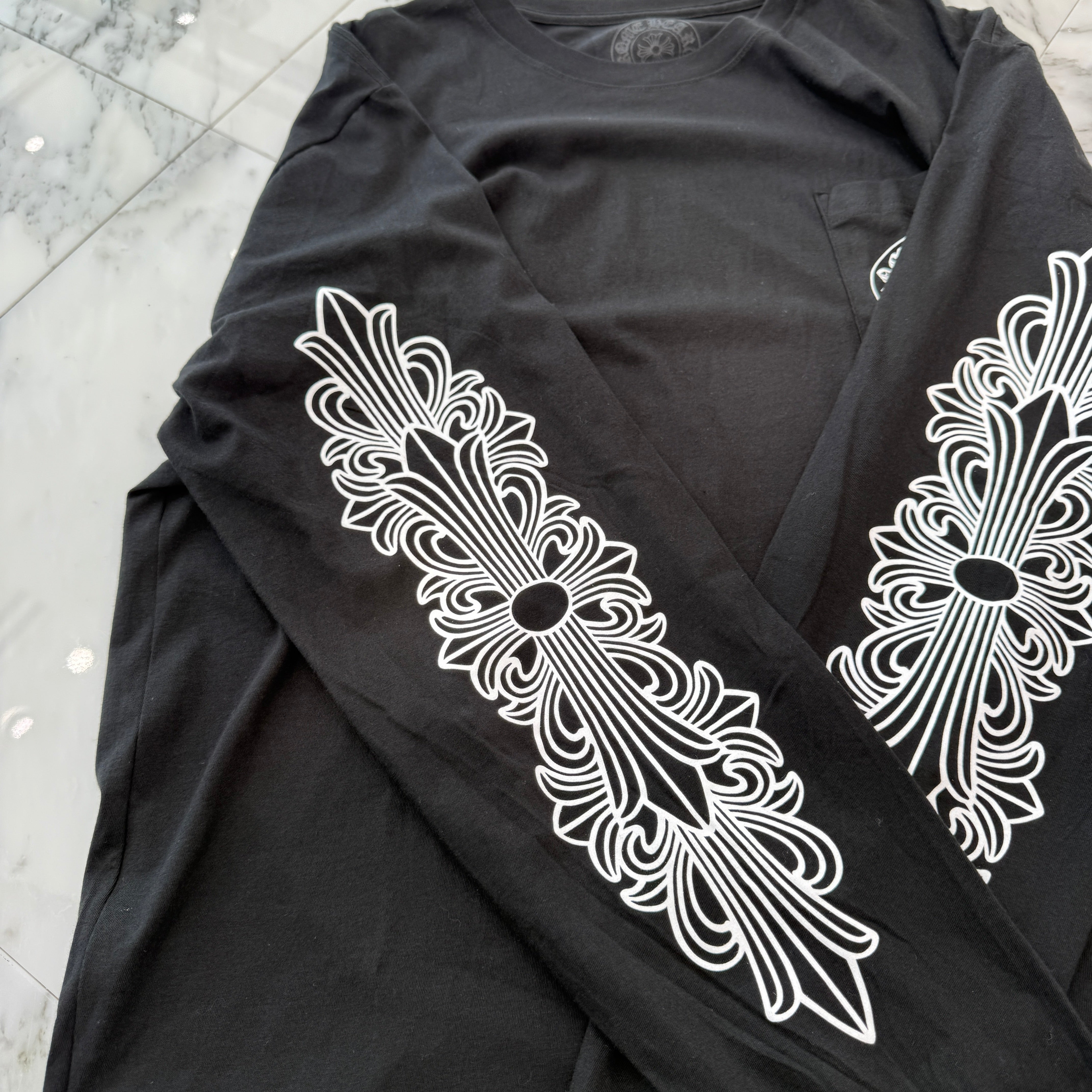 新品】 Chrome Hearts 杭州限定 長袖 Tシャツ 黒 M 1_szzq.jpg クロム