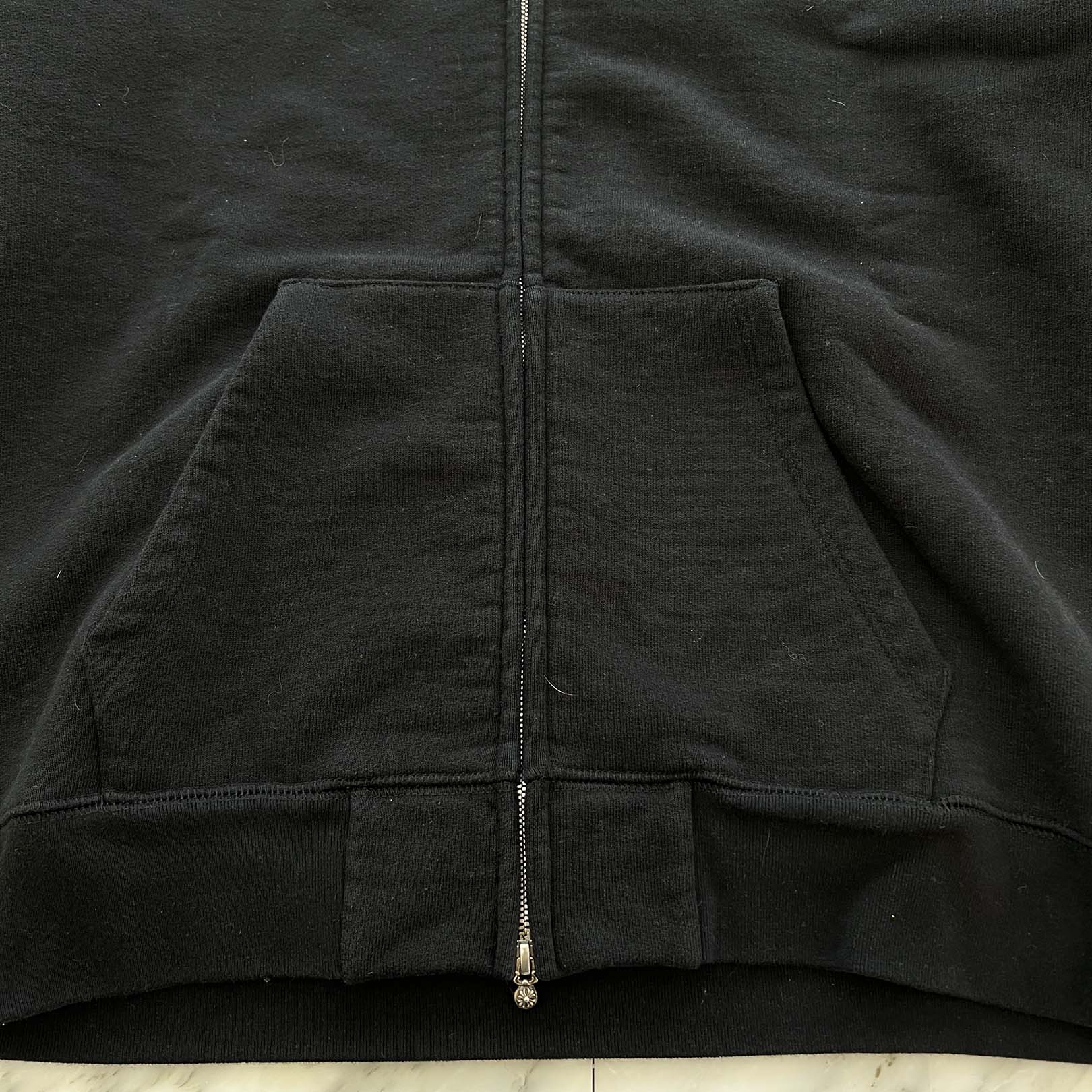 CHROME HEARTS King Taco 3 Cemetery Cross Embroidery Zip Up Hoodie Size XL クロムハーツ キングタコ 3セメタリークロス刺繍 ジップアップフーディー サイズXL