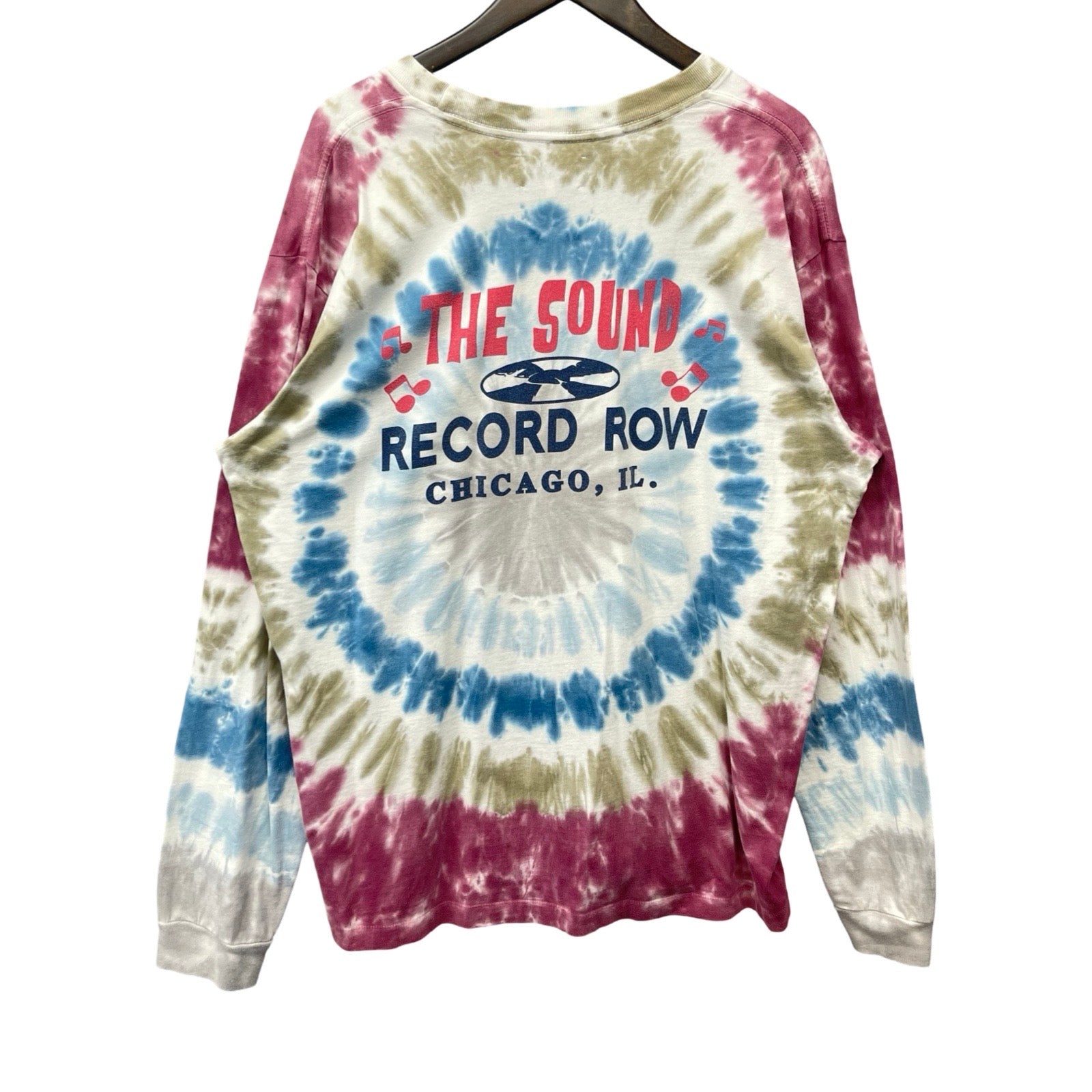 JUST DON Tie Dye Record Row Long-Sleeve T-Shirt 'Multicolor' Size L