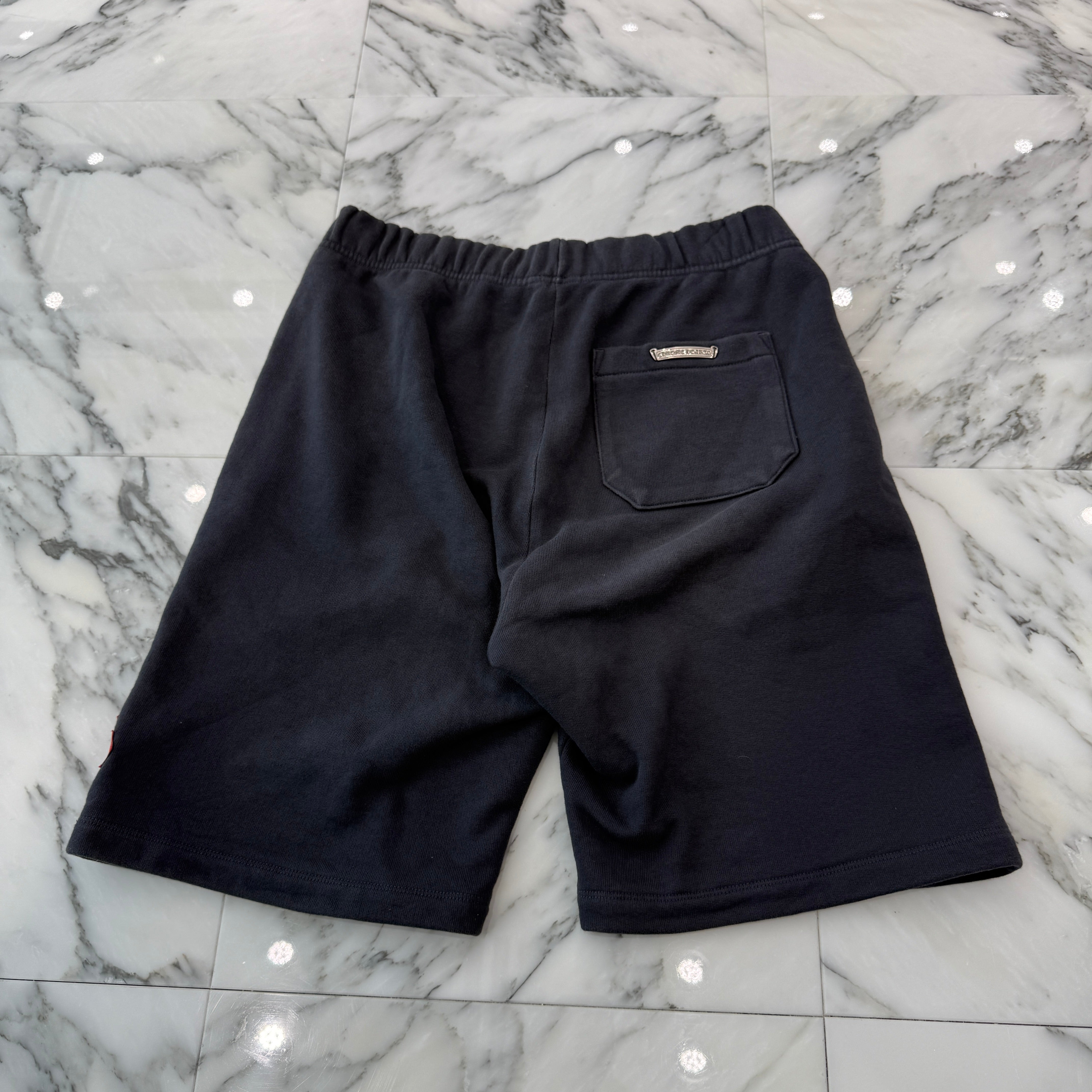 CHROME HEARTS GRP Y NOT 3 Cemetery Cross Patch Sweat Shorts Size M クロムハーツ GRP ワイノット 3 セメタリー クロスパッチ スウェットショーツ サイズM